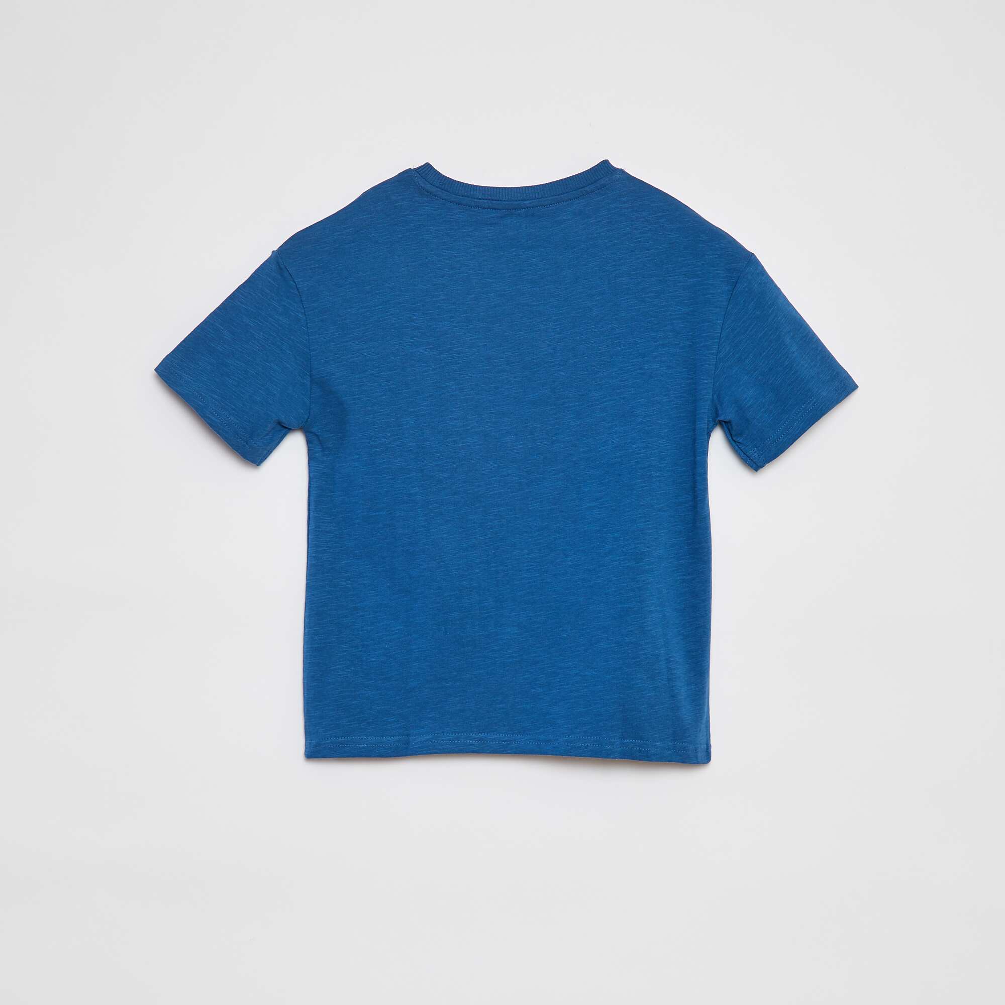 Plain T-shirt with pocket BLUE - Image 2