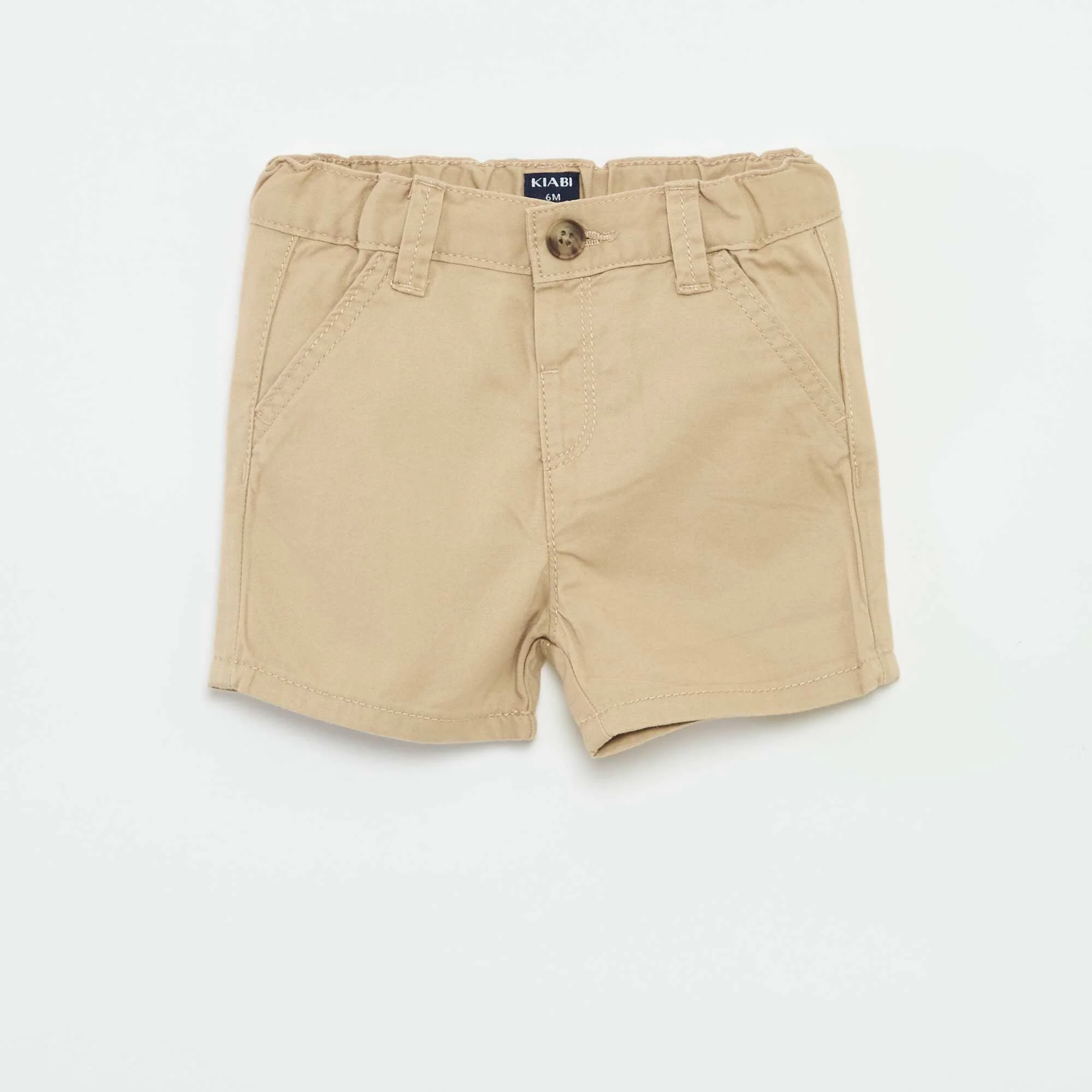 Plain Twill Chino Shorts BEIGE