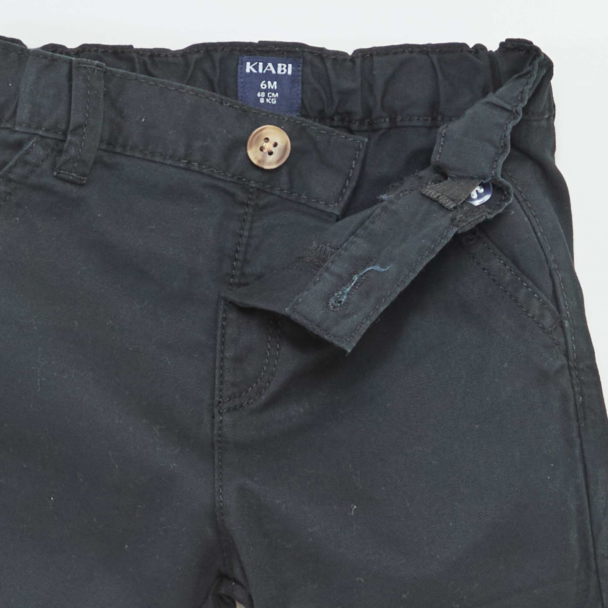 Plain Twill Chino Shorts BLACK - Image 2