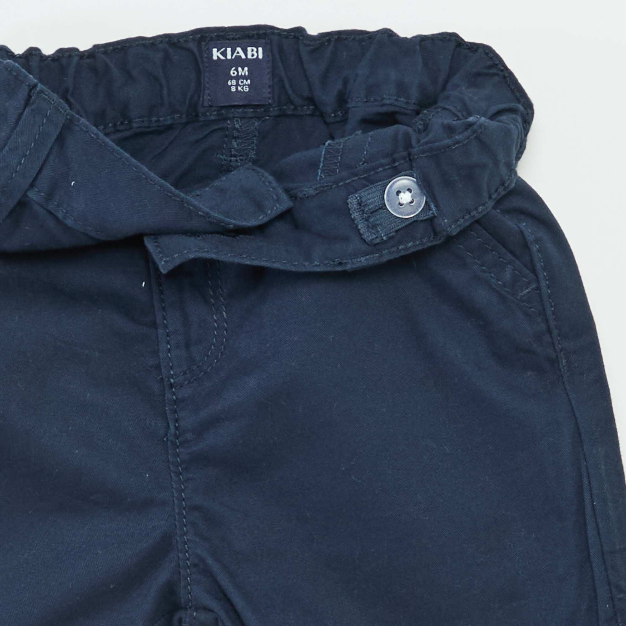Plain Twill Chino Shorts BLUE - Image 2