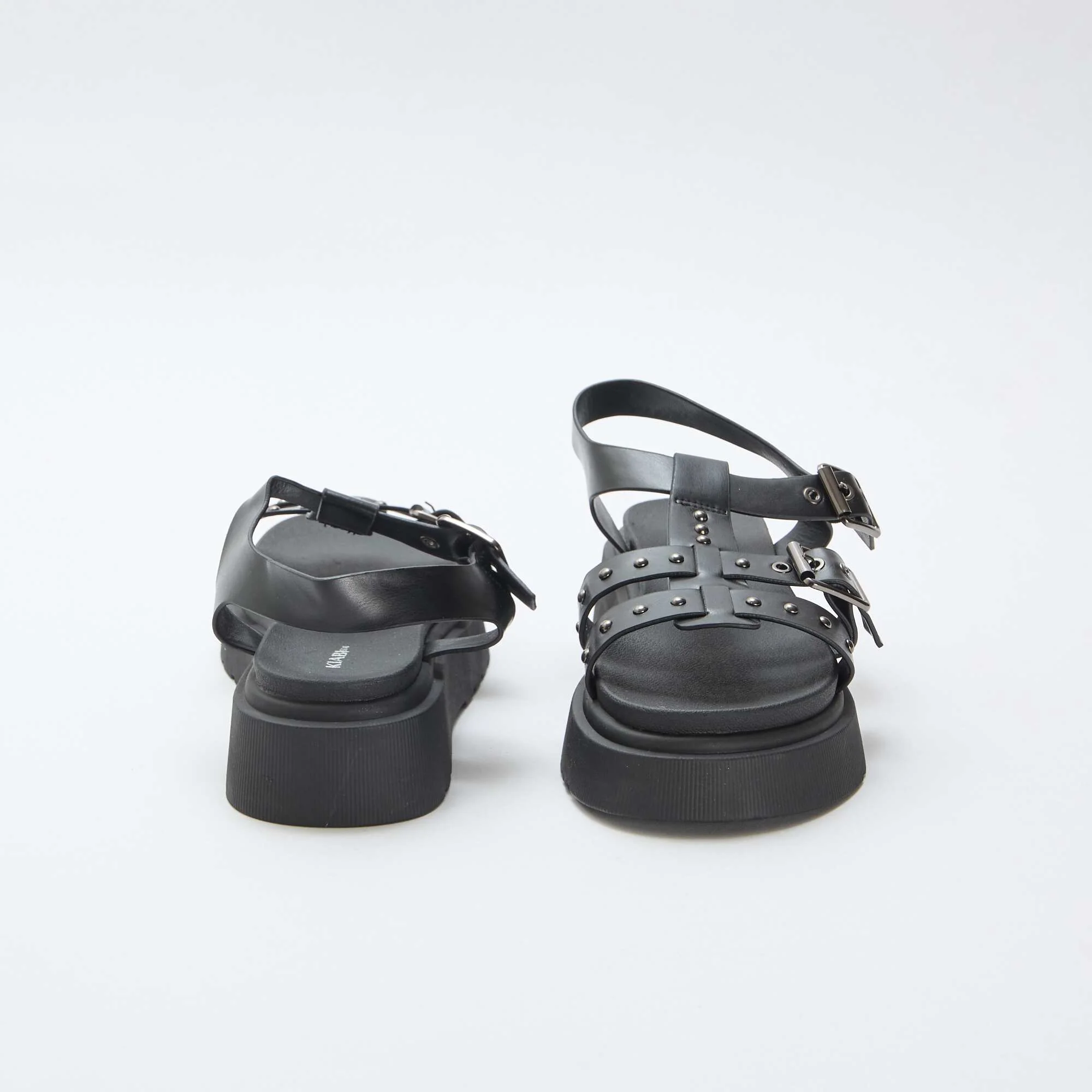 Platform Sole Sandals BLACK - Image 3