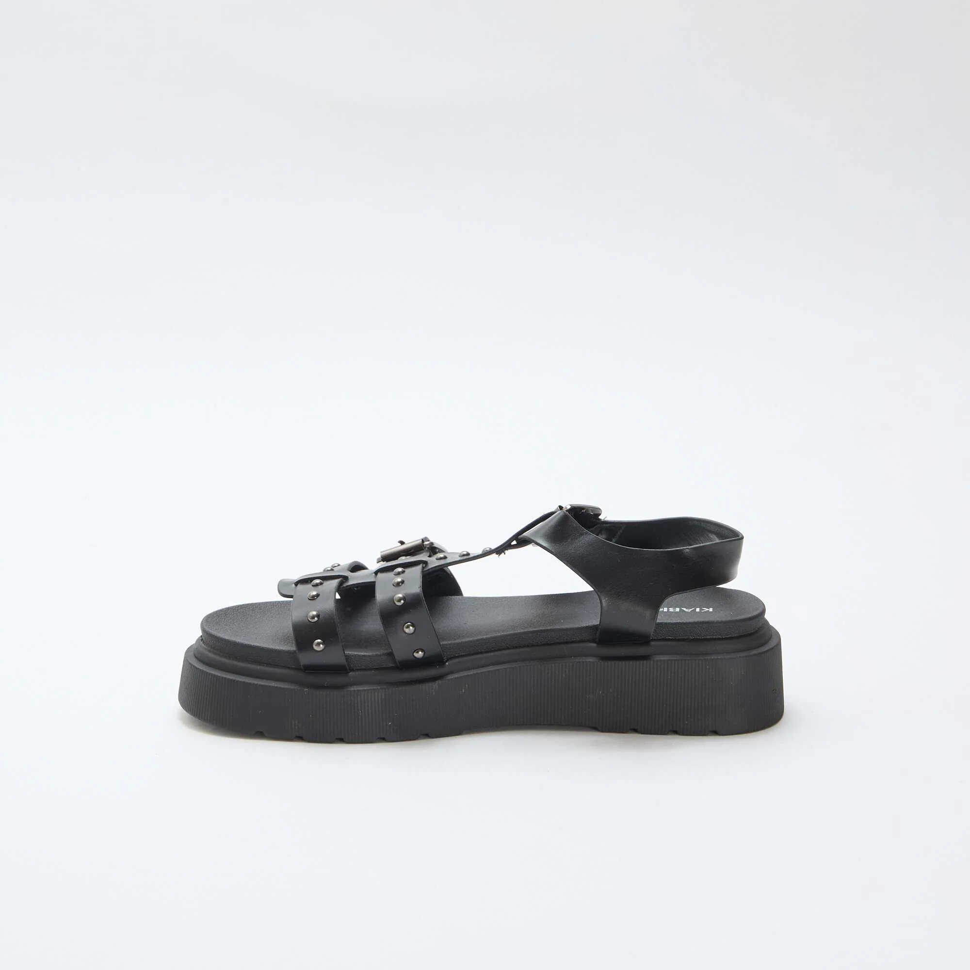 Platform Sole Sandals BLACK - Image 4