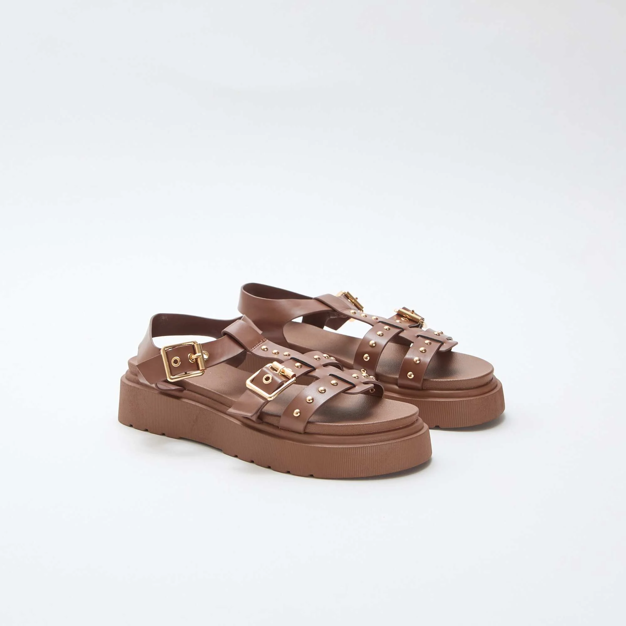 Platform Sole Sandals BROWN