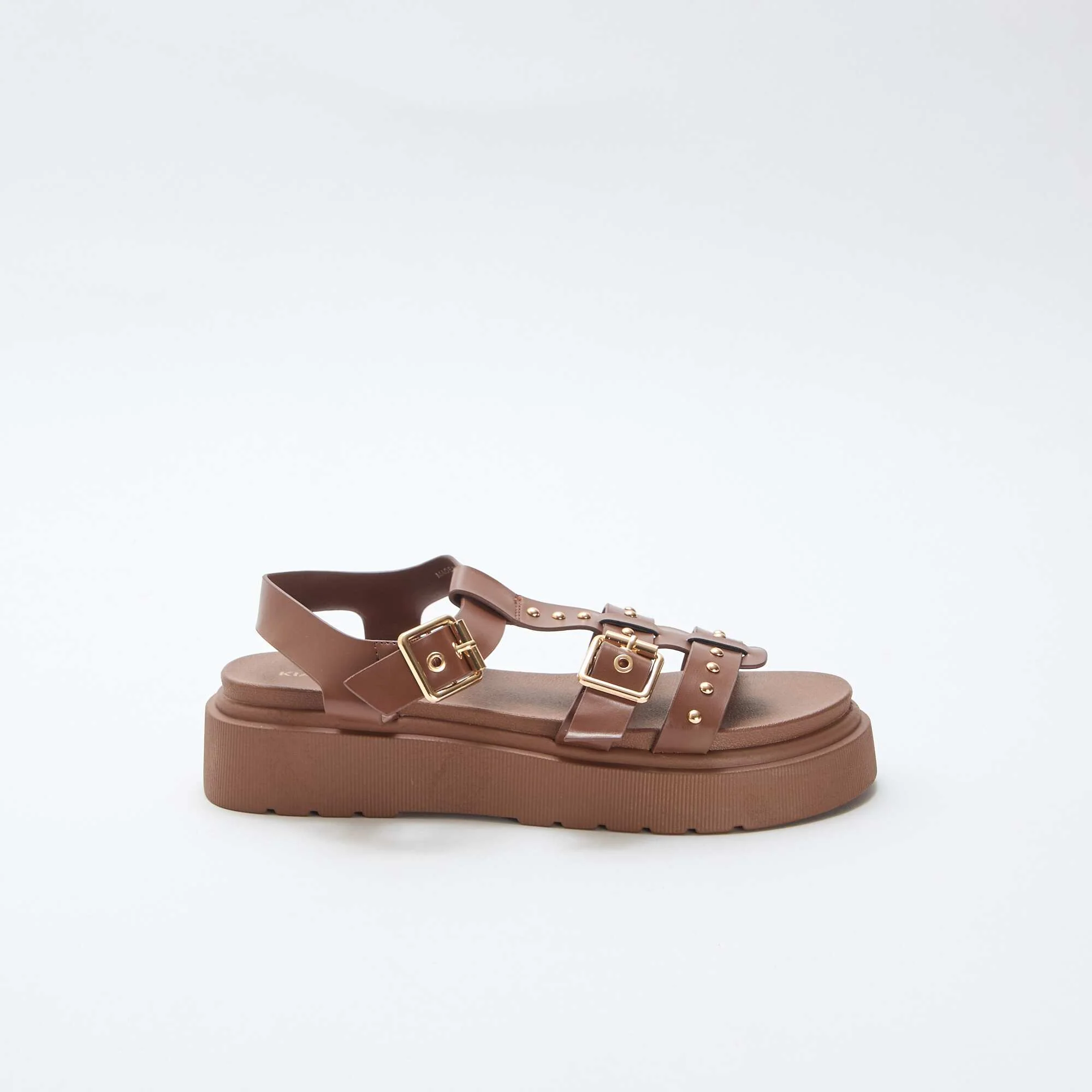 Platform Sole Sandals BROWN - Image 2