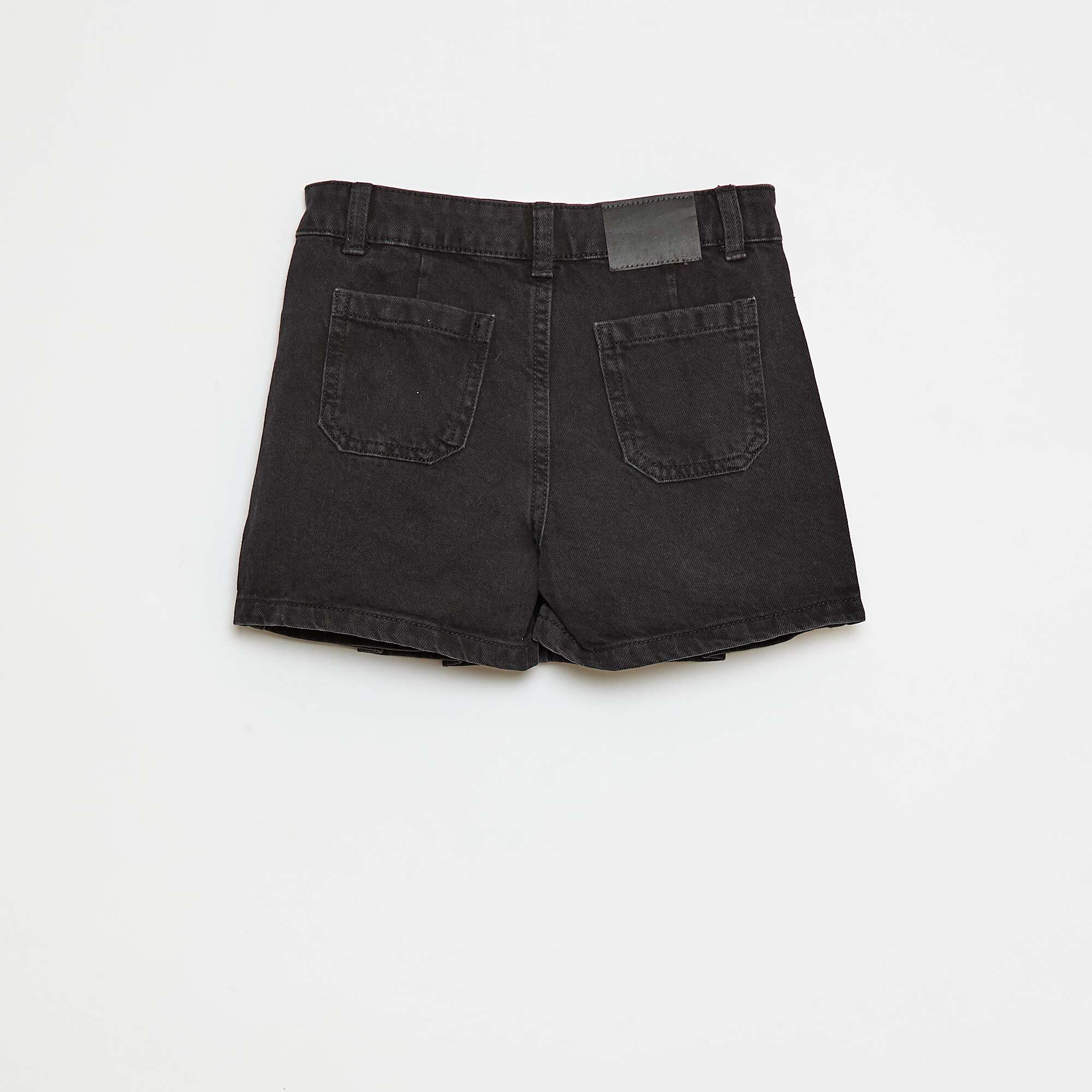 Pleated denim skort GREY - Image 2