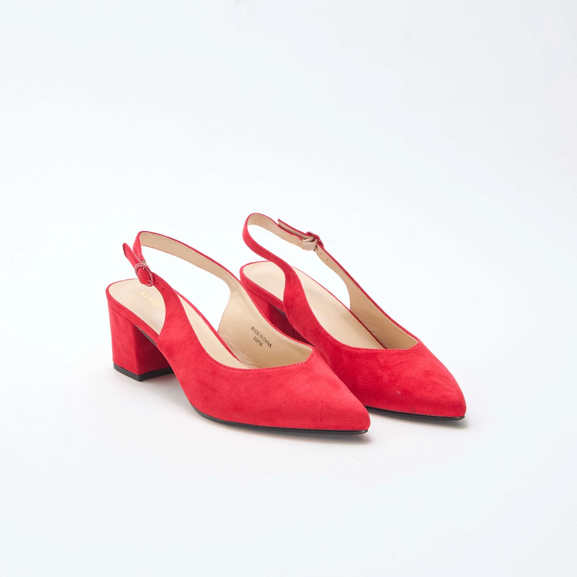 Pointed-Toe Heels RED