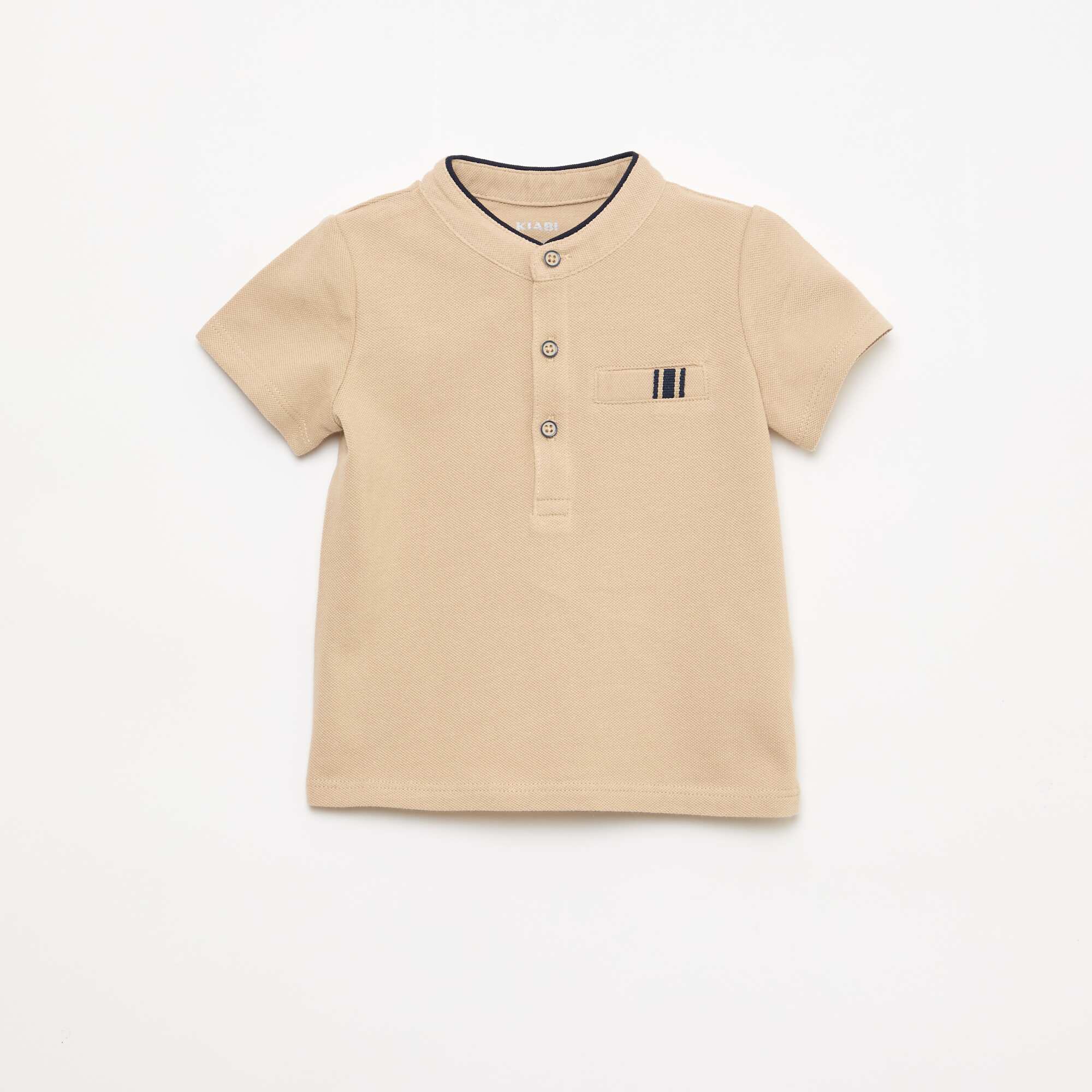 Polo & Shorts Set - 2 Piece BEIGE - Image 3