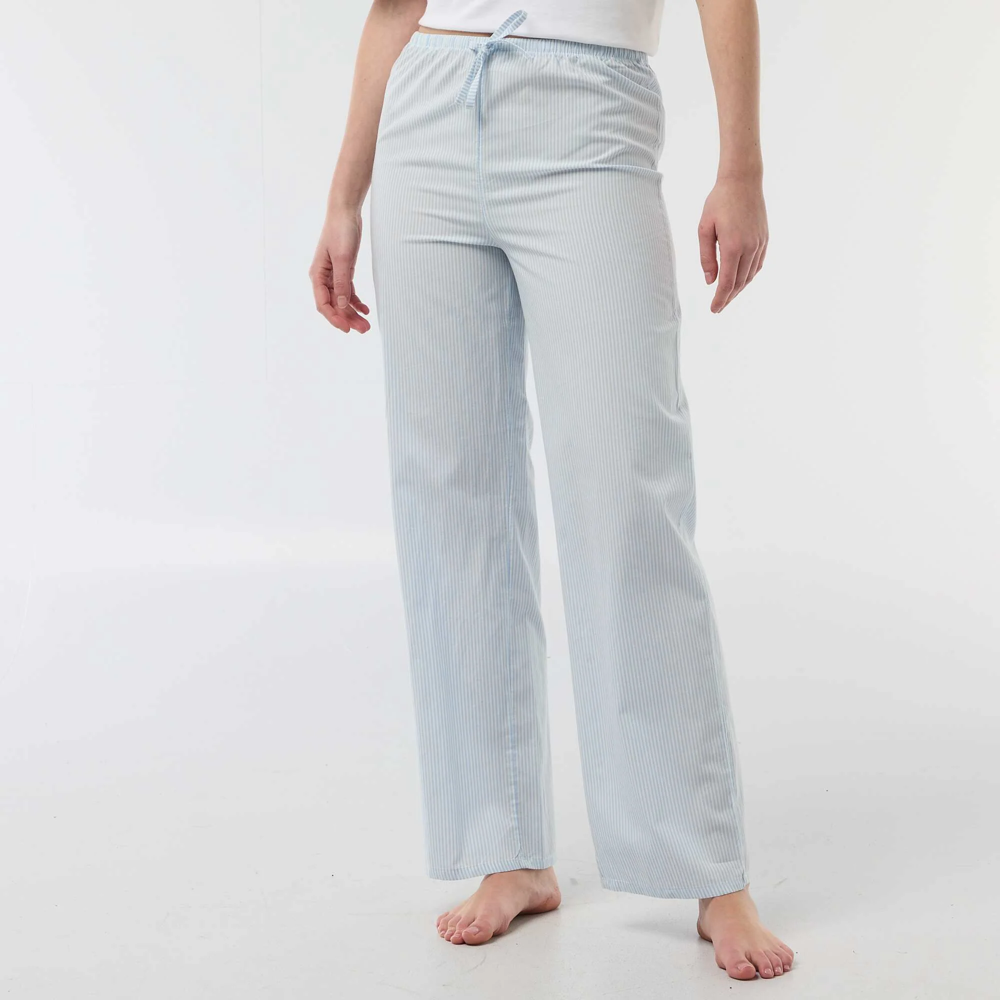 Poplin Pajama Pants BLUE - Image 2