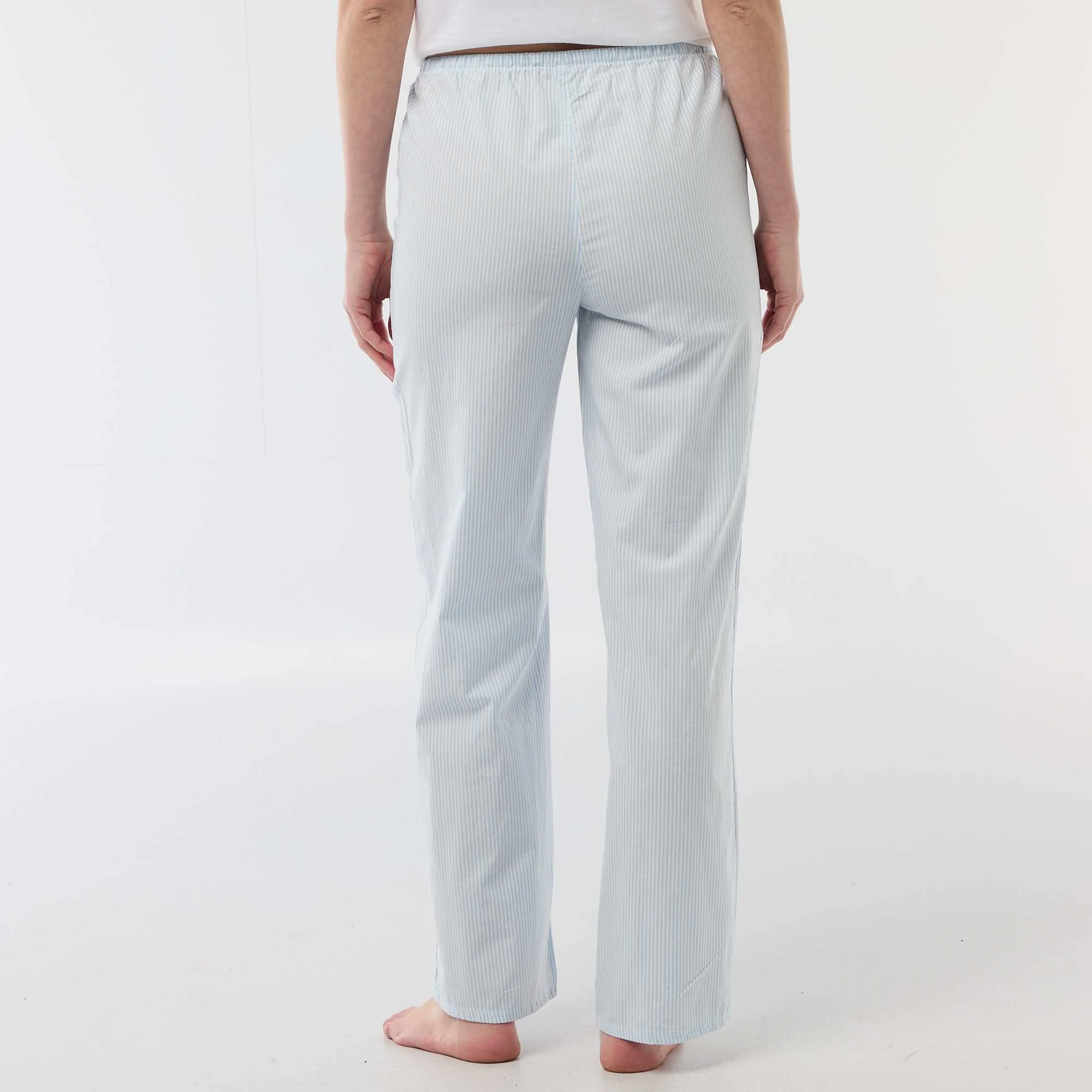 Poplin Pajama Pants BLUE - Image 3