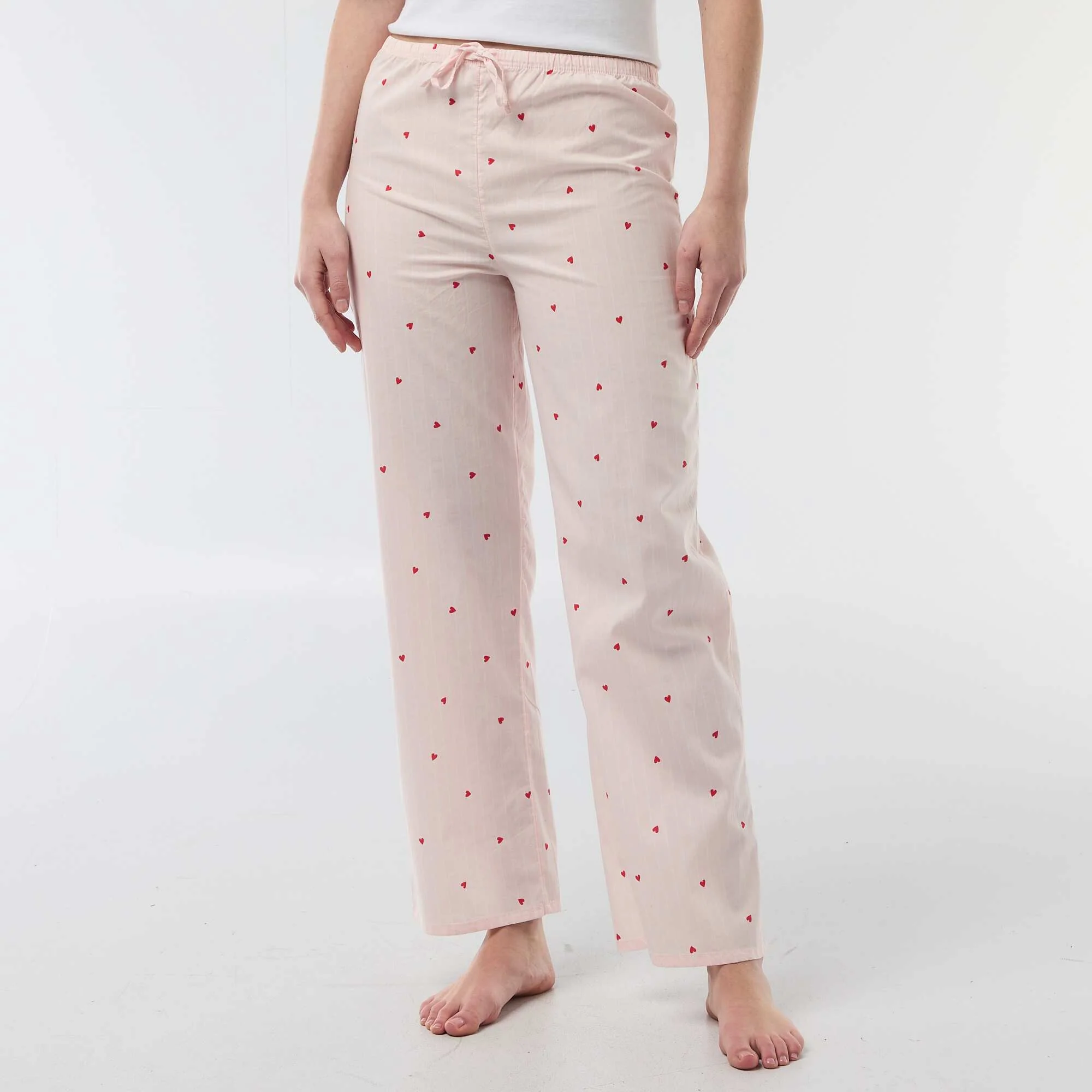 Poplin Pajama Pants PINK - Image 2
