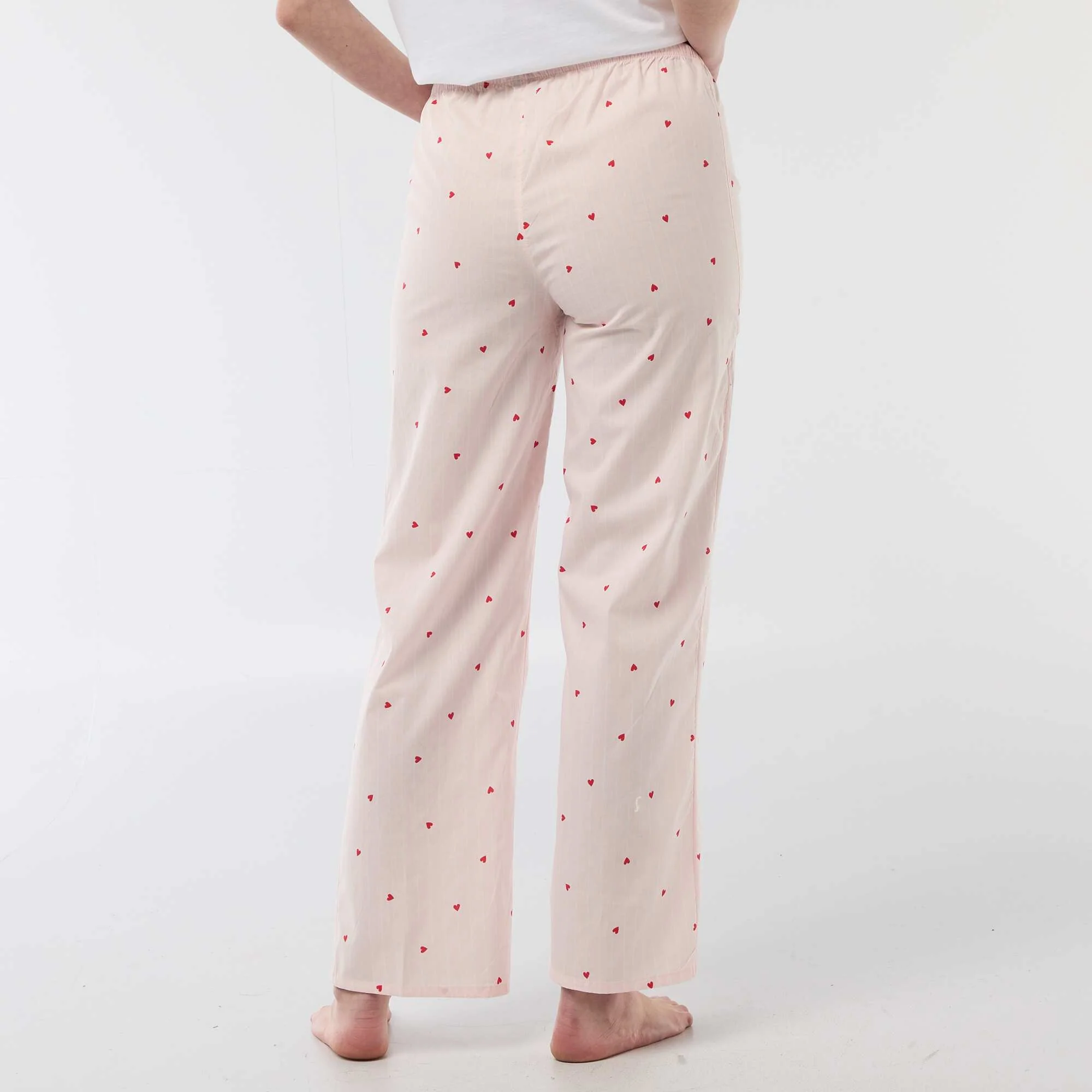 Poplin Pajama Pants PINK - Image 3