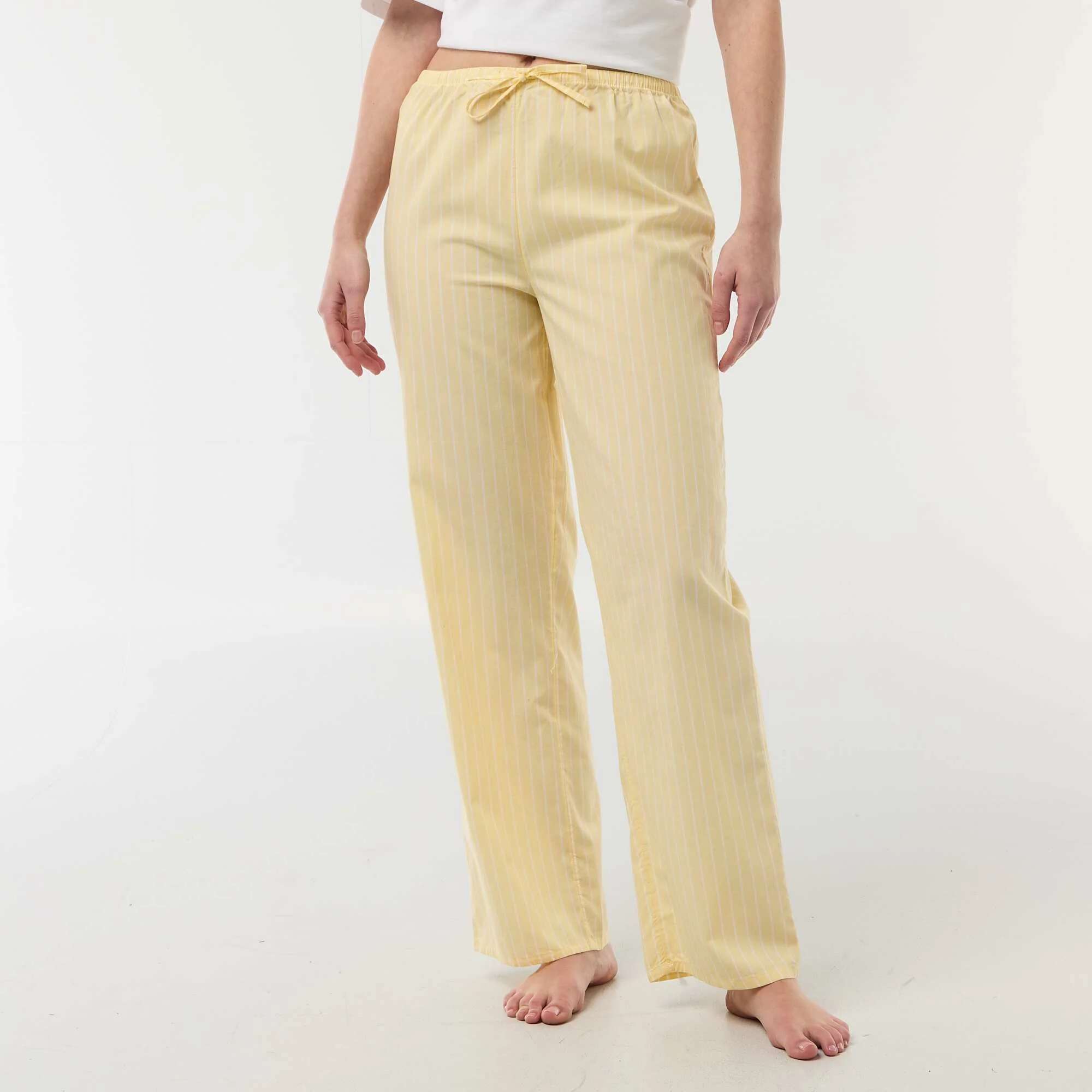 Poplin Pajama Pants YELLOW - Image 2