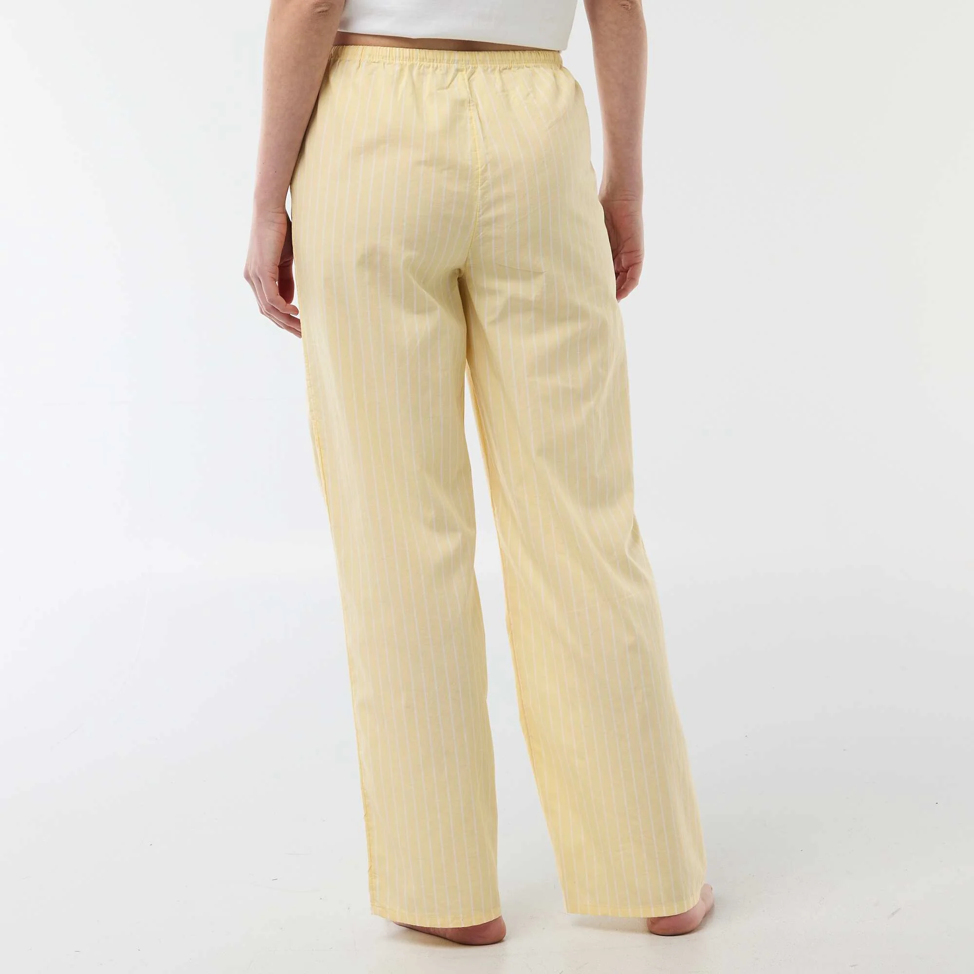 Poplin Pajama Pants YELLOW - Image 3