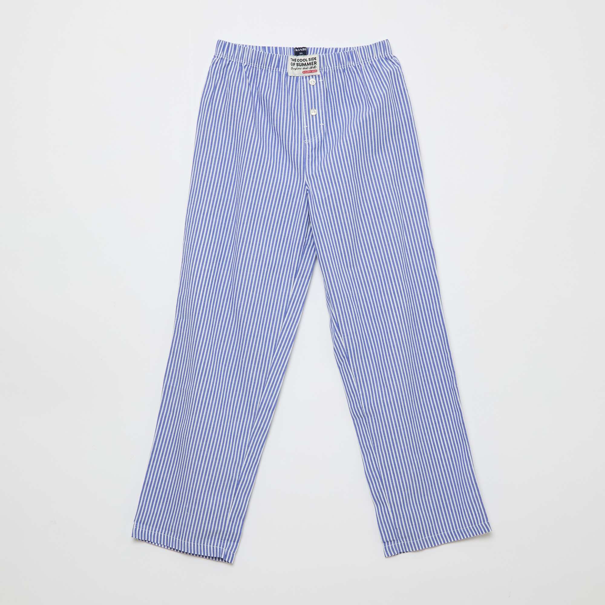 Poplin Pajama Set - 2 pieces BLUE - Image 4