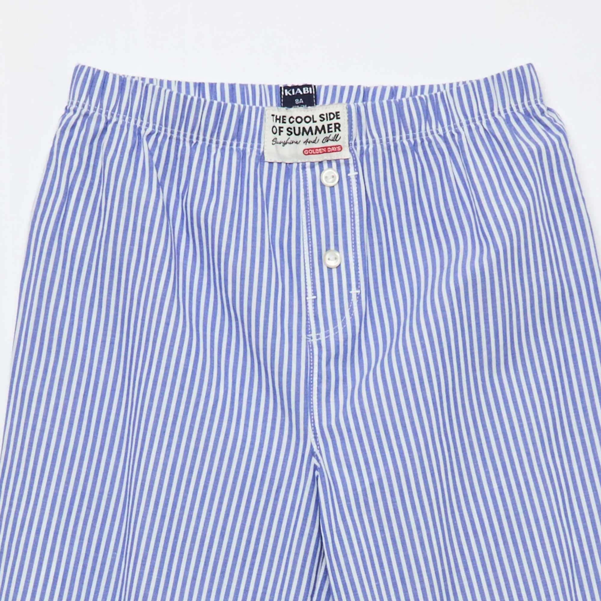 Poplin Pajama Set - 2 pieces BLUE - Image 5