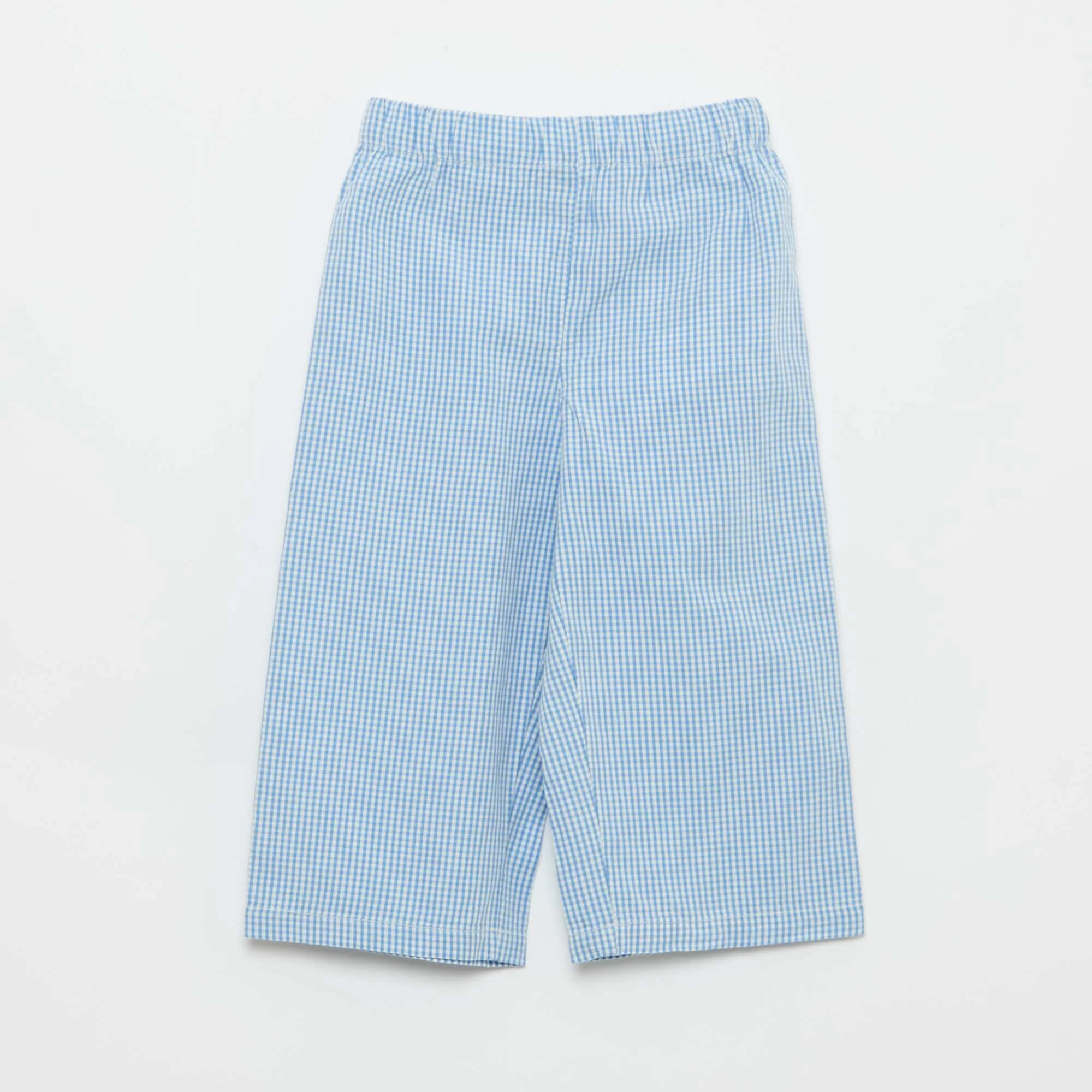 Poplin Pajamas - 2-Piece Set BLUE - Image 4