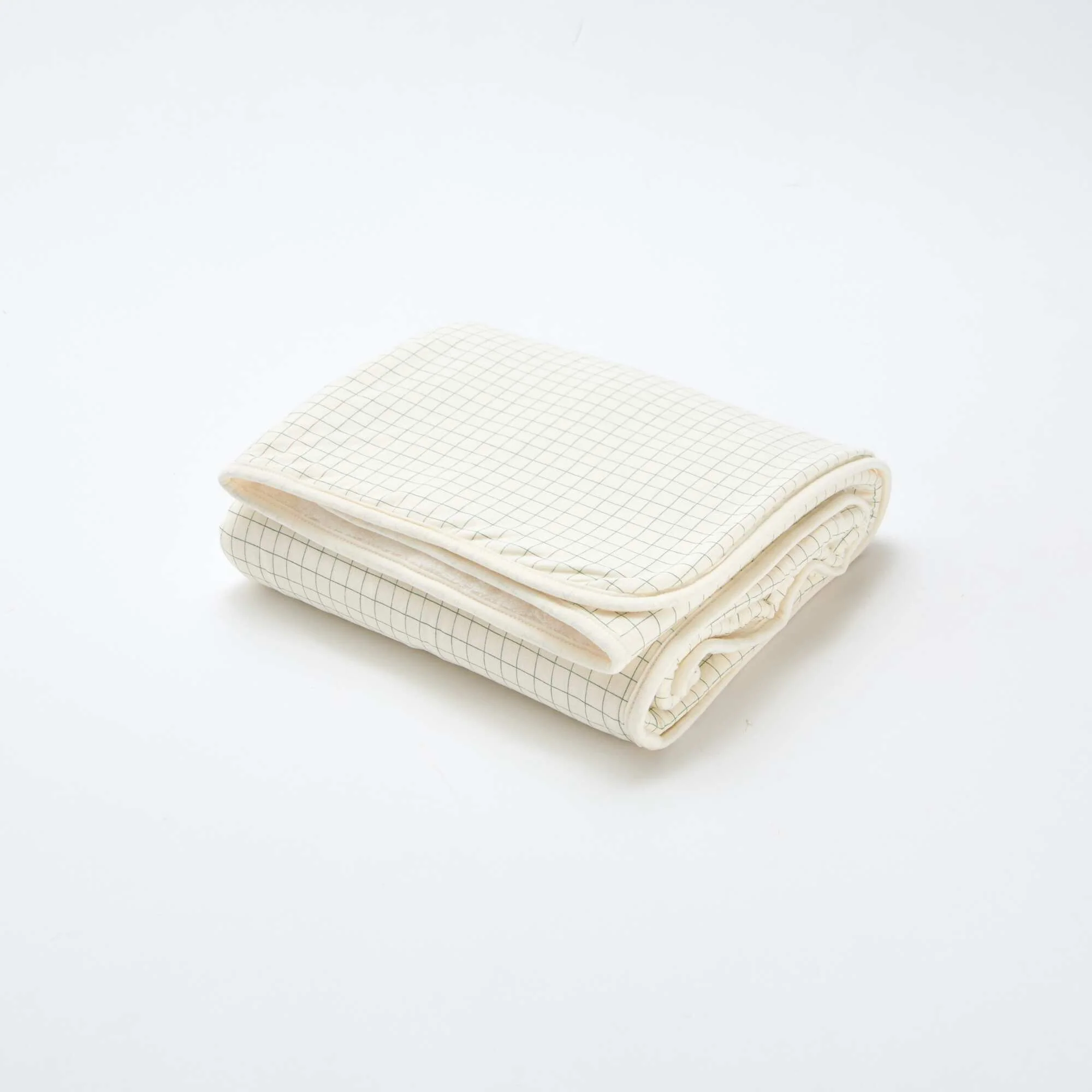 Printed blanket with fleecy lining WHITE - Image 2