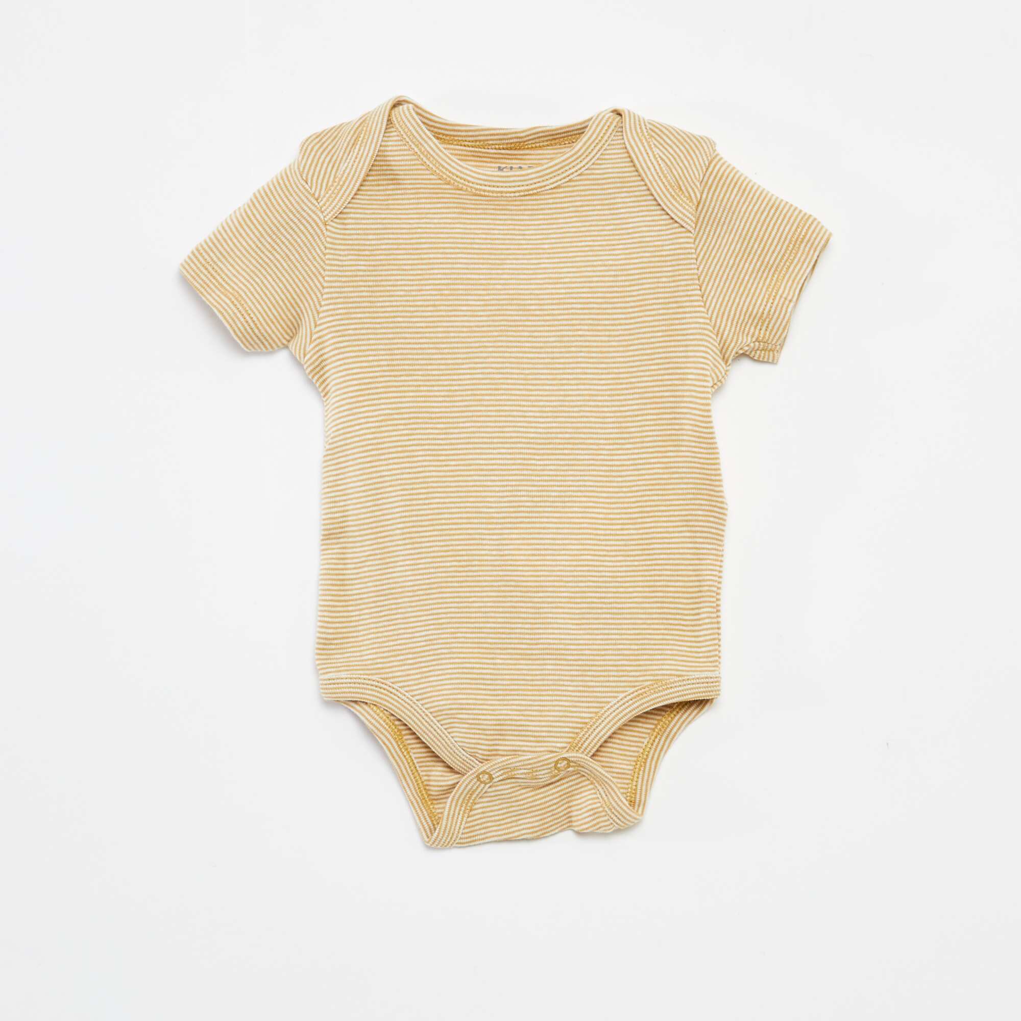 Printed cotton bodysuits - Pack of 3 GREEN - Image 2