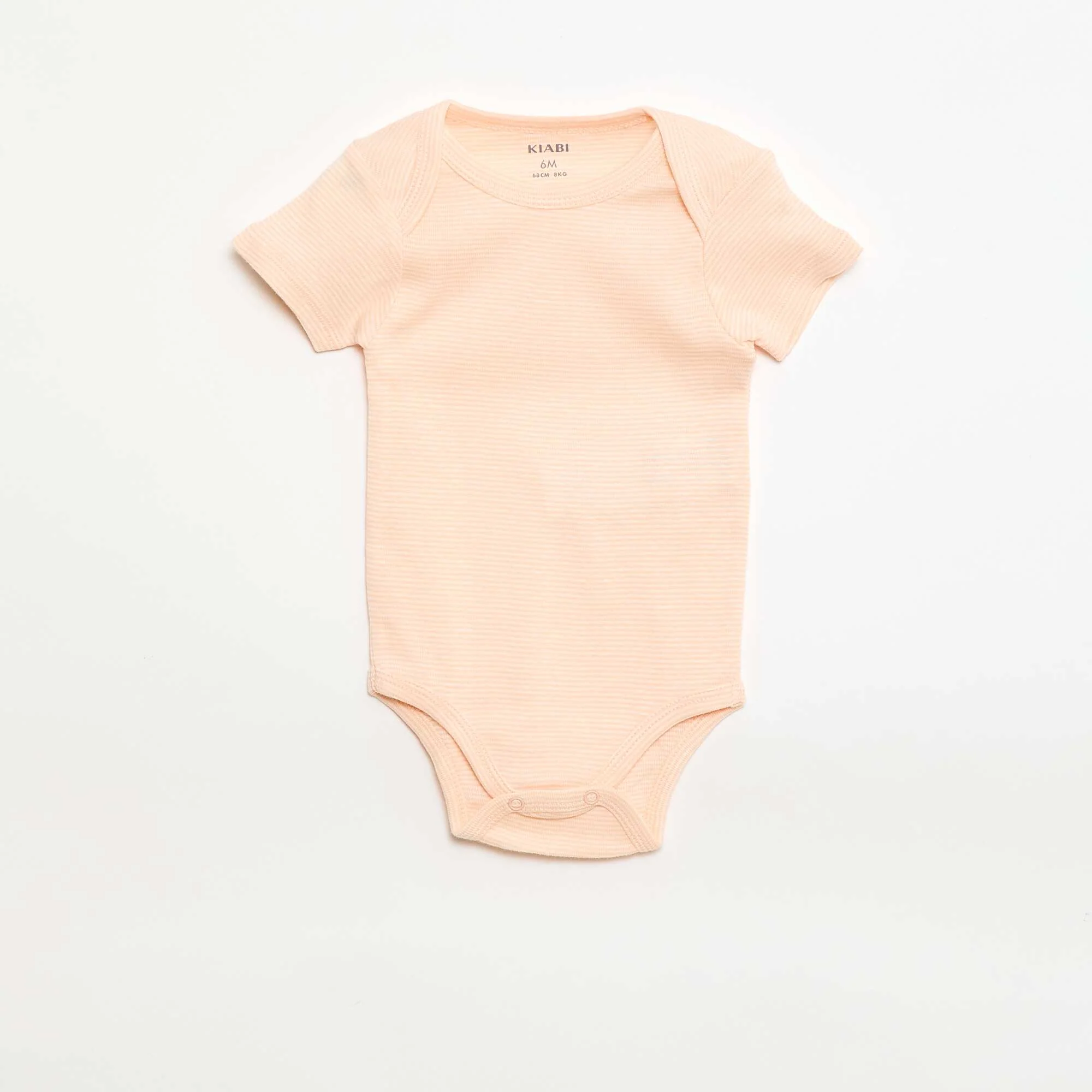 Printed cotton bodysuits - Pack of 3 ORANGE - Image 5
