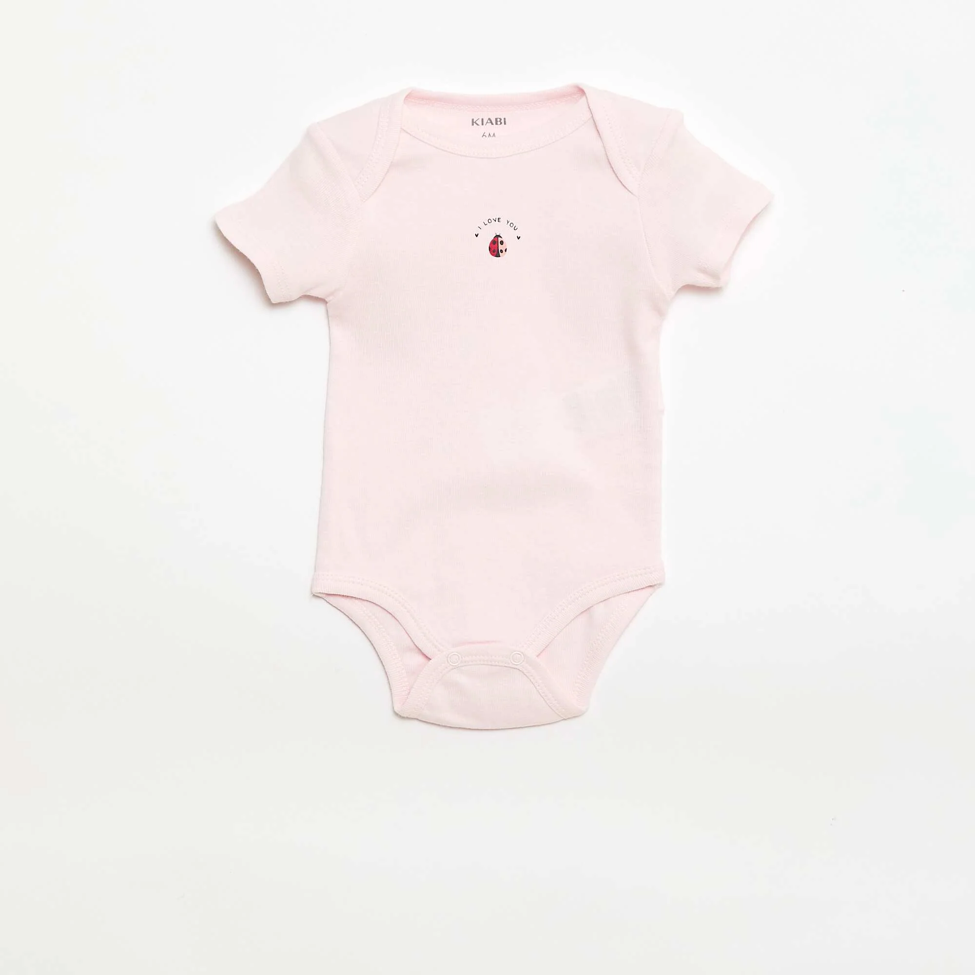 Printed cotton bodysuits - Pack of 3 PINK - Image 2