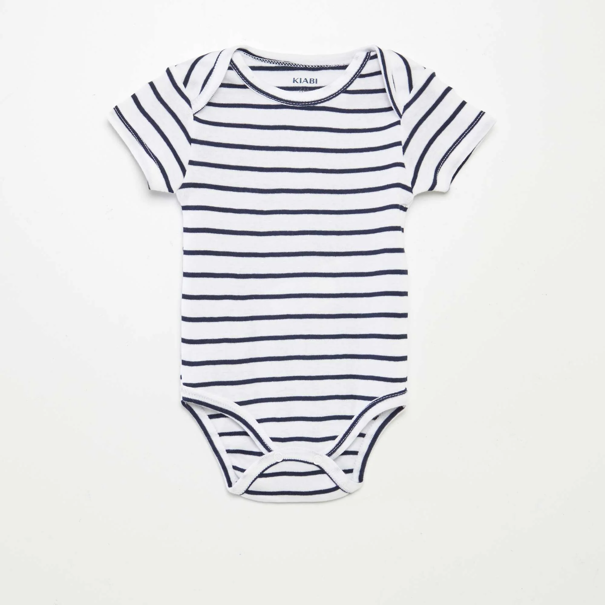 Printed cotton bodysuits - Pack of 3 WHITE - Image 3