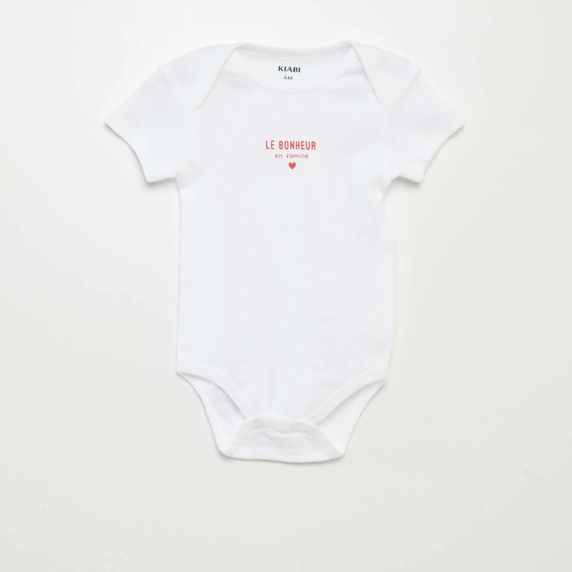 Printed cotton bodysuits - Pack of 3 WHITE - Image 4