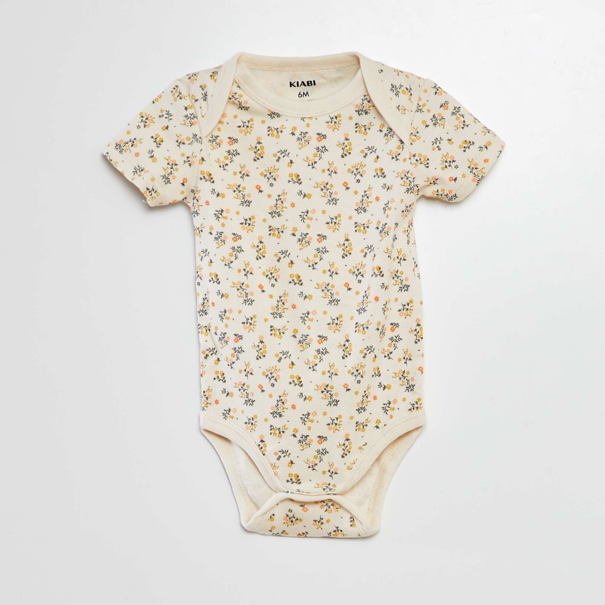 Printed cotton bodysuits - Pack of 3 WHITE - Image 3