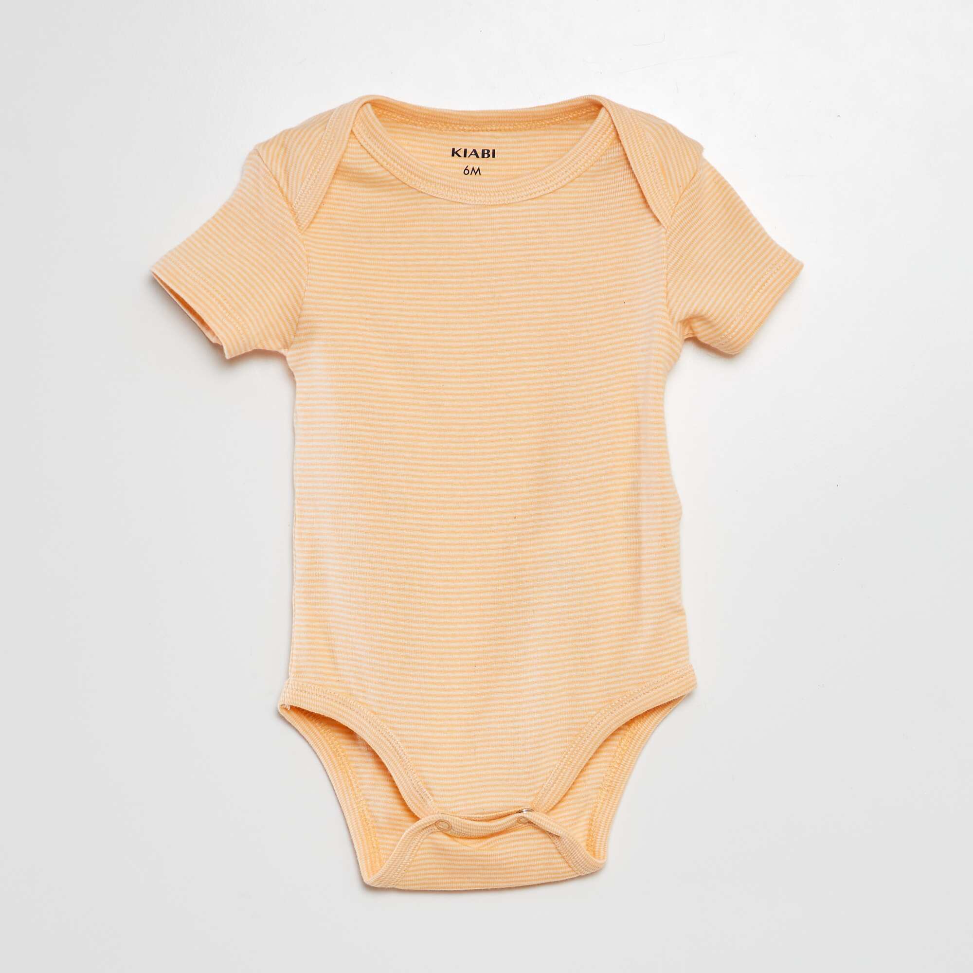 Printed cotton bodysuits - Pack of 3 WHITE - Image 4