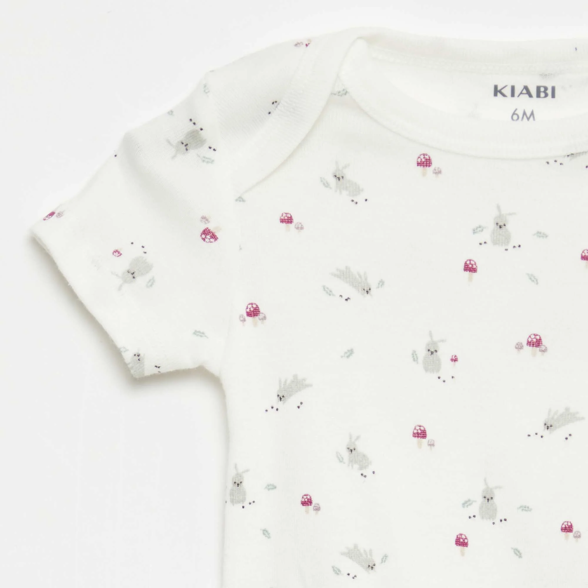 Printed cotton bodysuits - Pack of 3 WHITE - Image 5