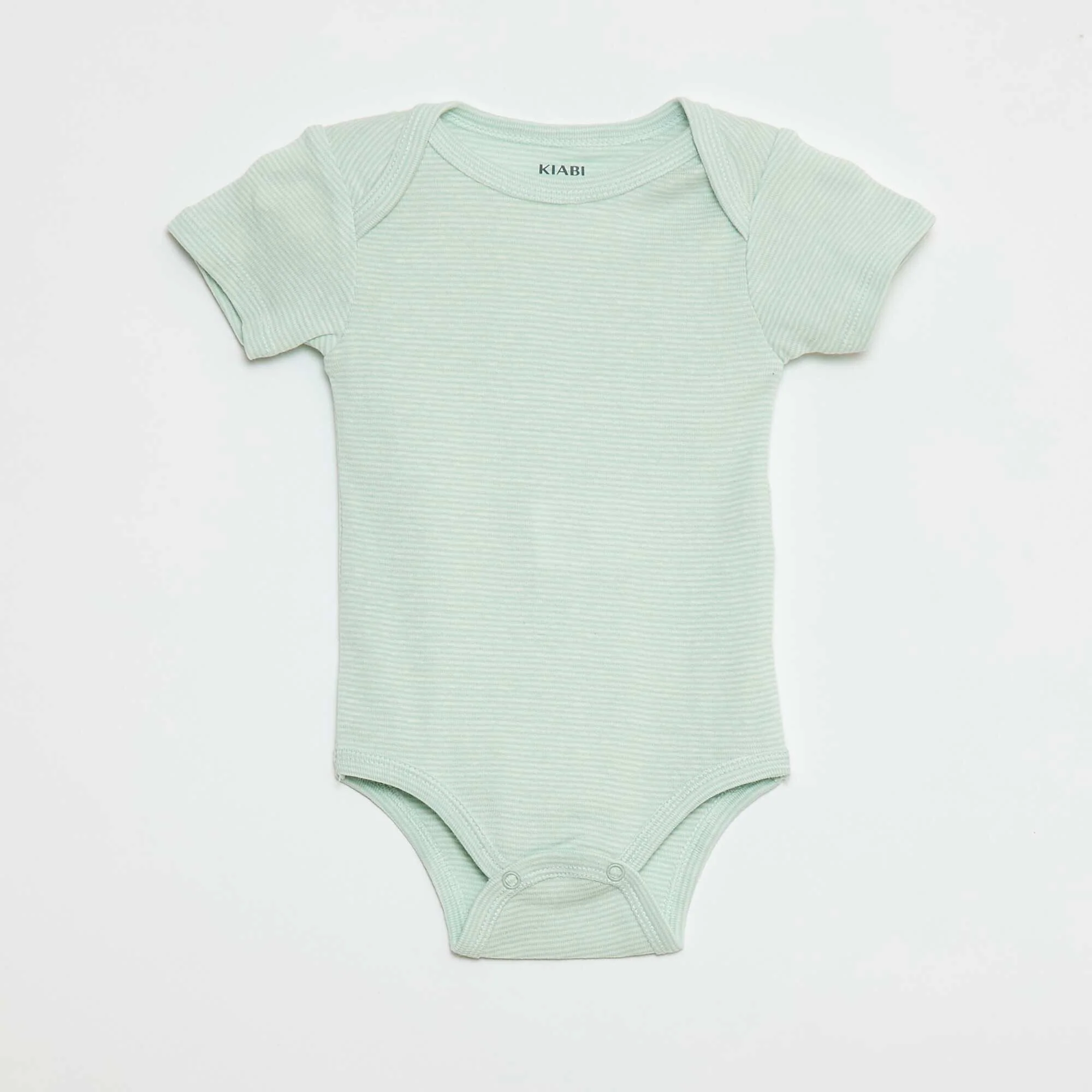 Printed cotton bodysuits - Pack of 3 WHITE - Image 4