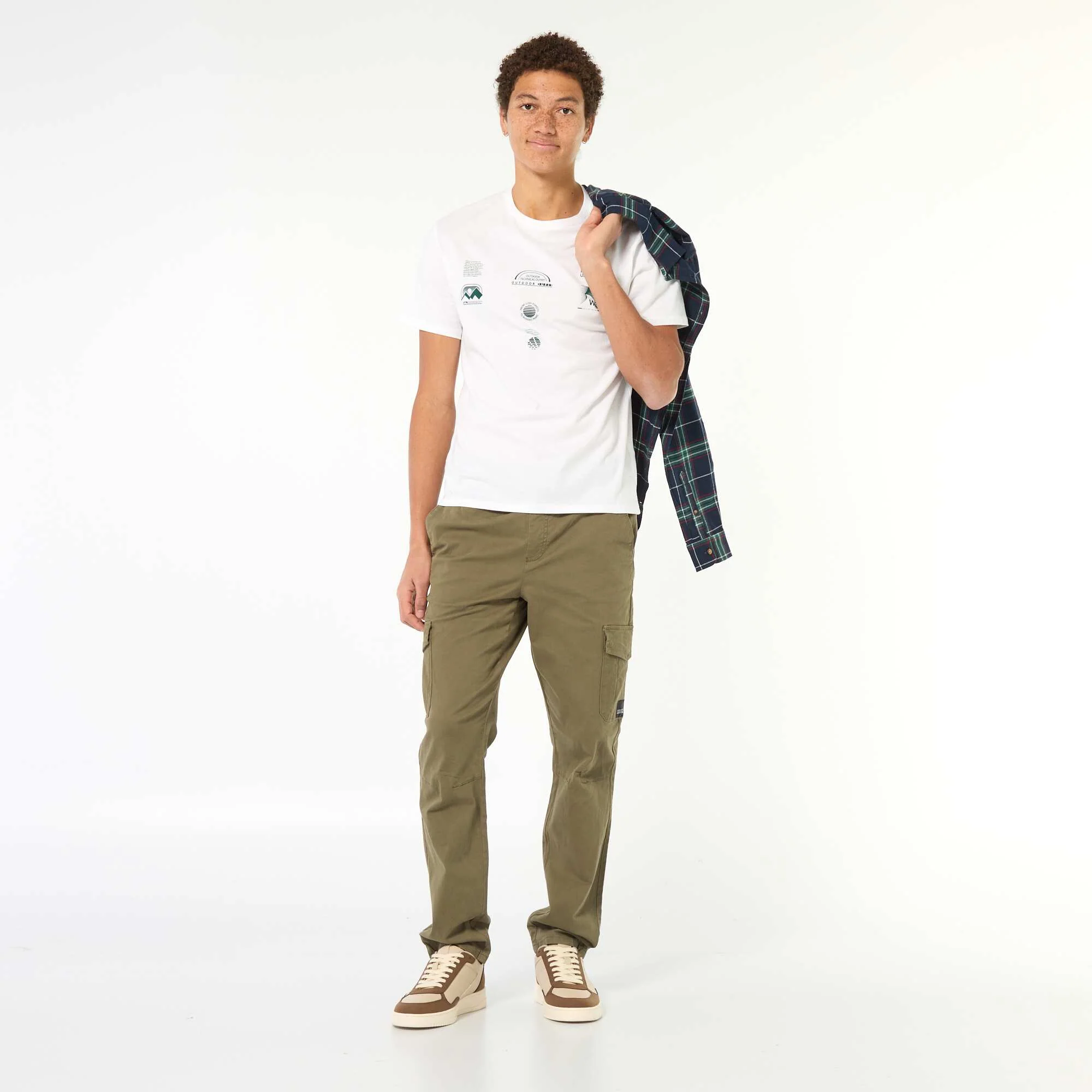 Printed Cotton Short-Sleeve T-Shirt WHITE - Image 2