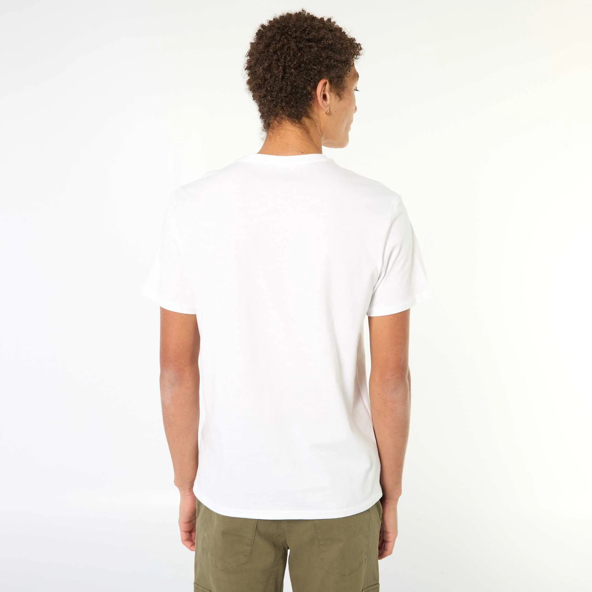 Printed Cotton Short-Sleeve T-Shirt WHITE - Image 3