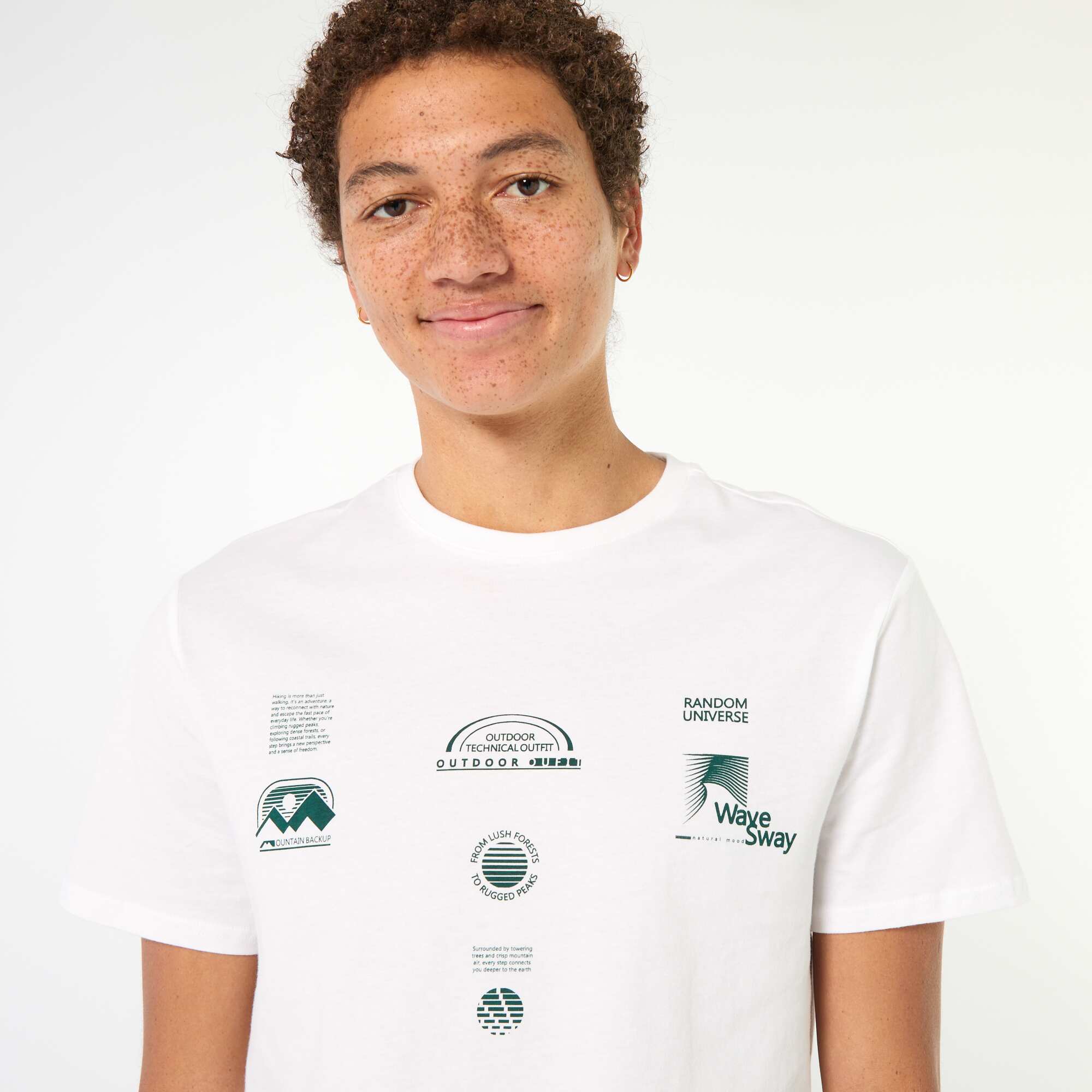 Printed Cotton Short-Sleeve T-Shirt WHITE - Image 4
