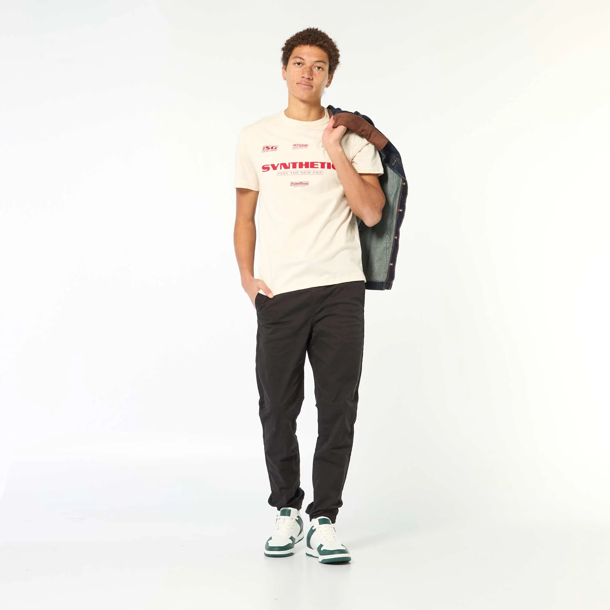 Printed Cotton T-Shirt WHITE - Image 2