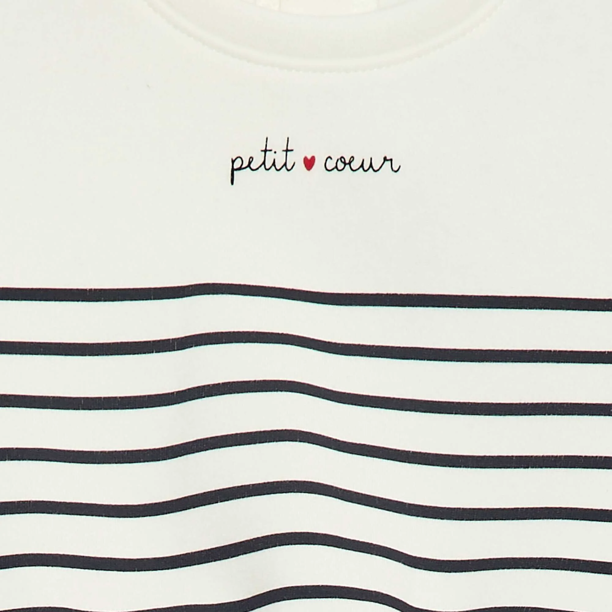 Printed Crew Neck Sweatshirt WHITE - Image 2