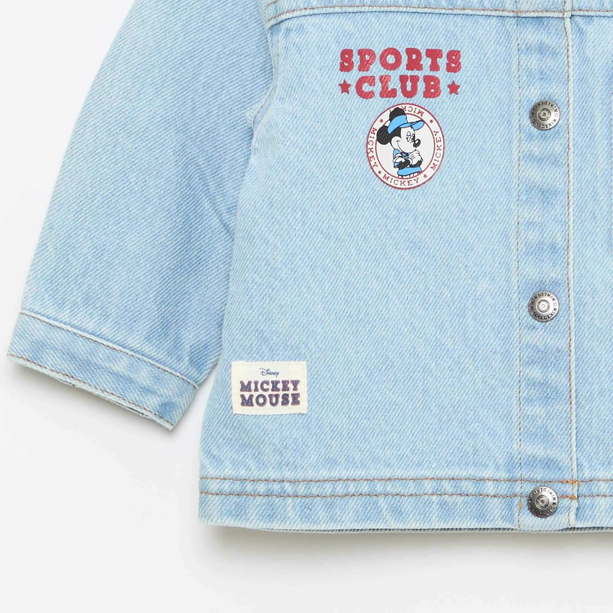 Printed 'Disney' Denim Jacket BLUE - Image 3