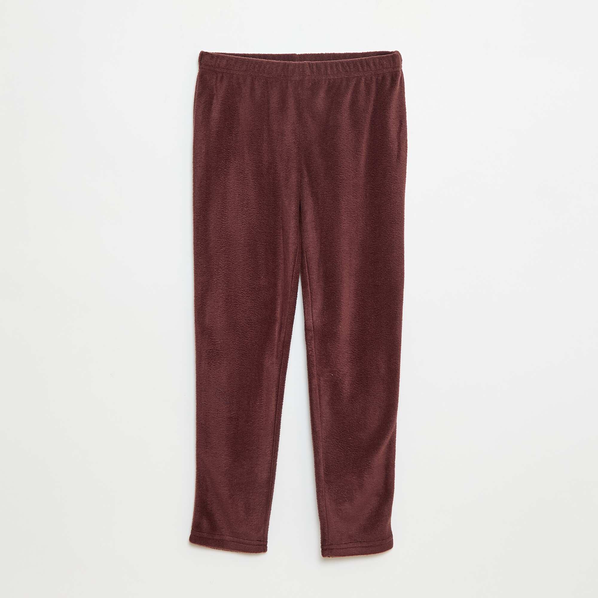 Printed Fleece Pajamas RED - Image 4