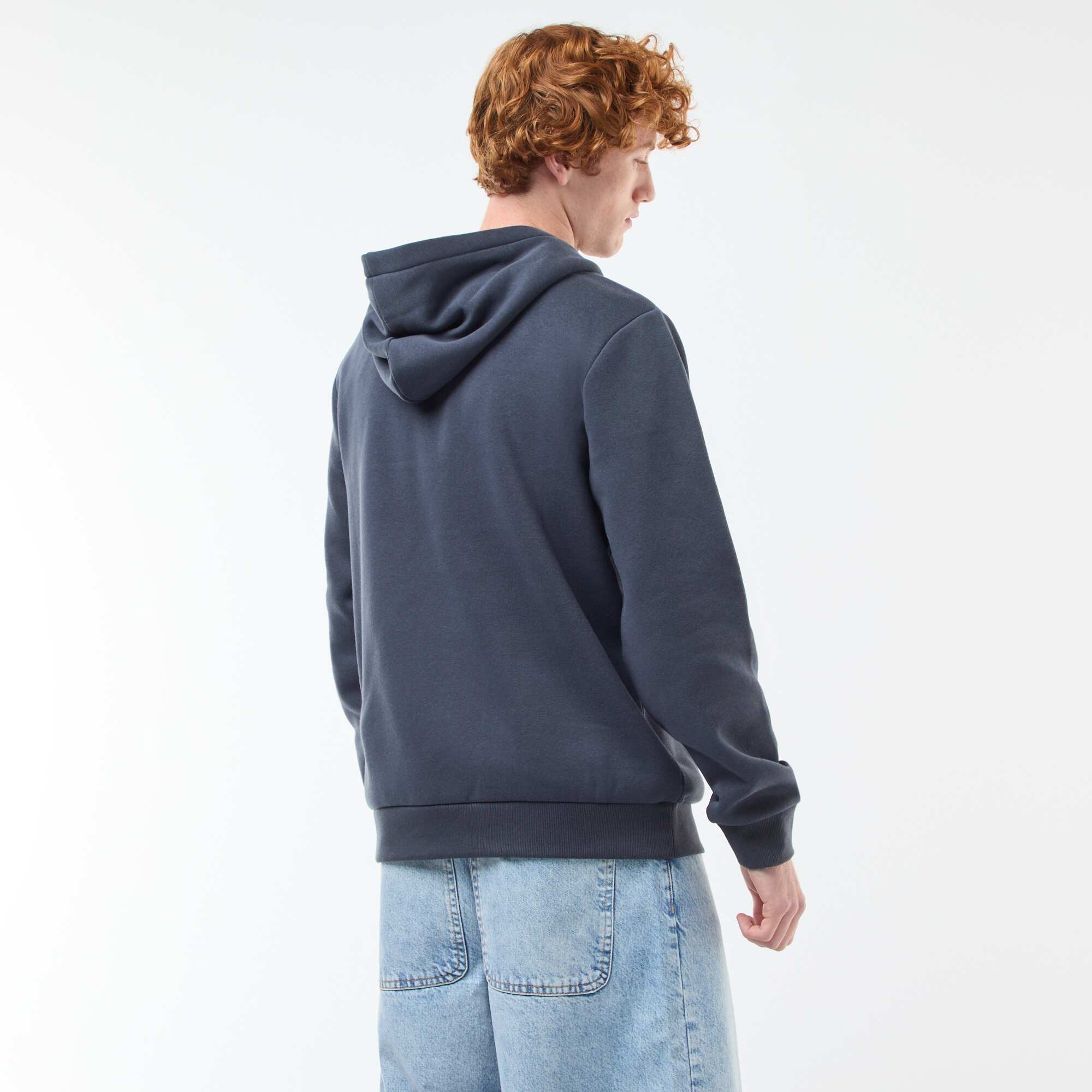 Printed Fleece Sweatshirt BLUE - Image 3