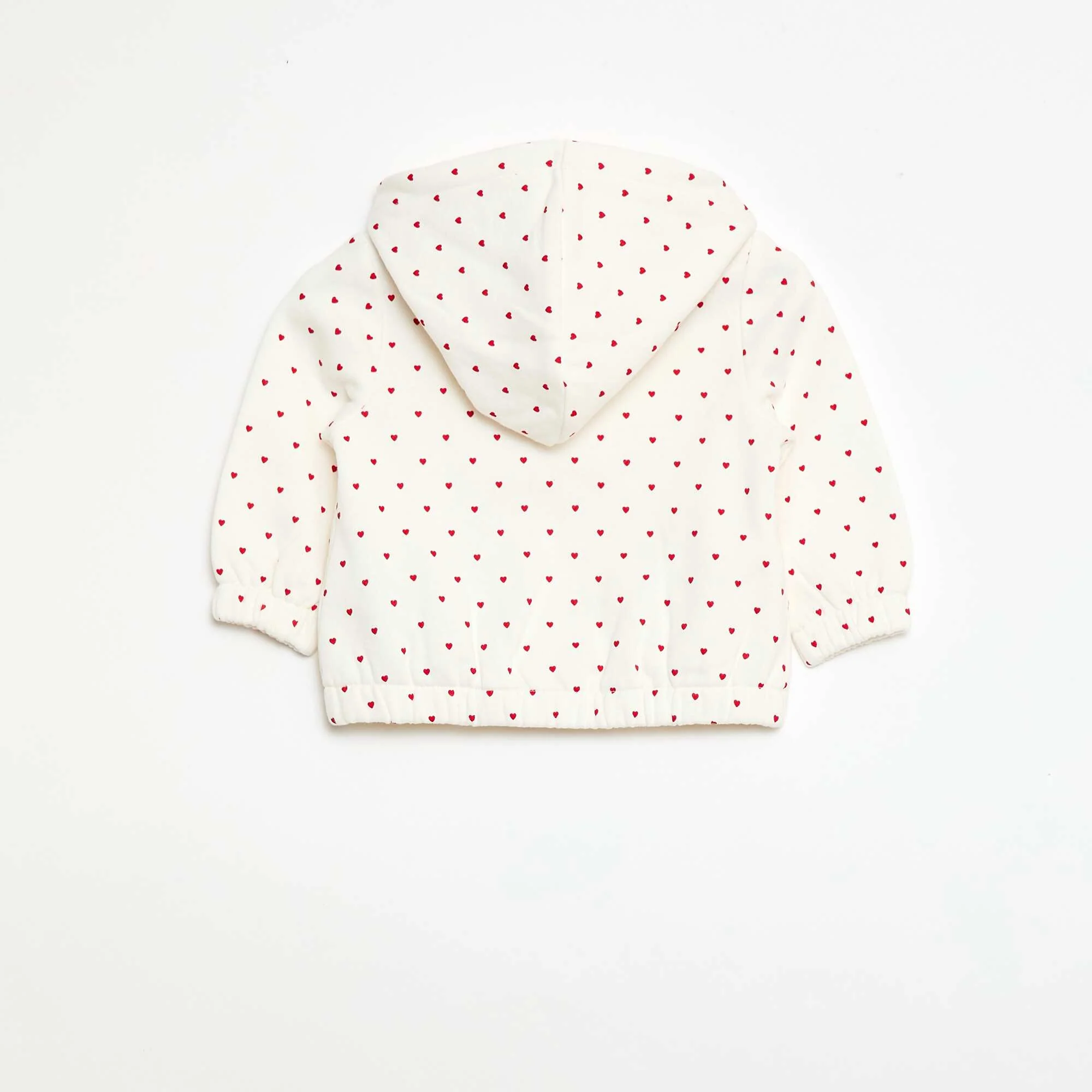 Printed Hooded Sweatshirt WHITE - Image 2