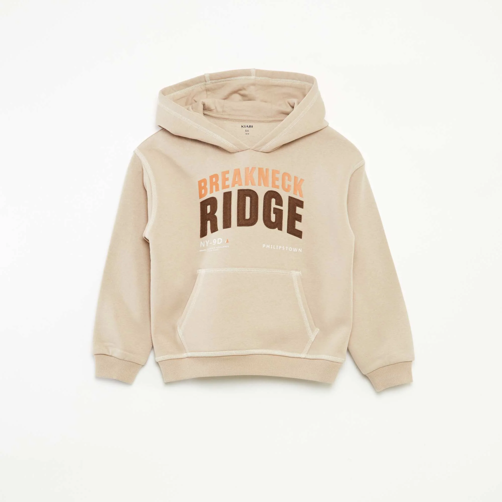 Printed Hoodie BEIGE - Image 2