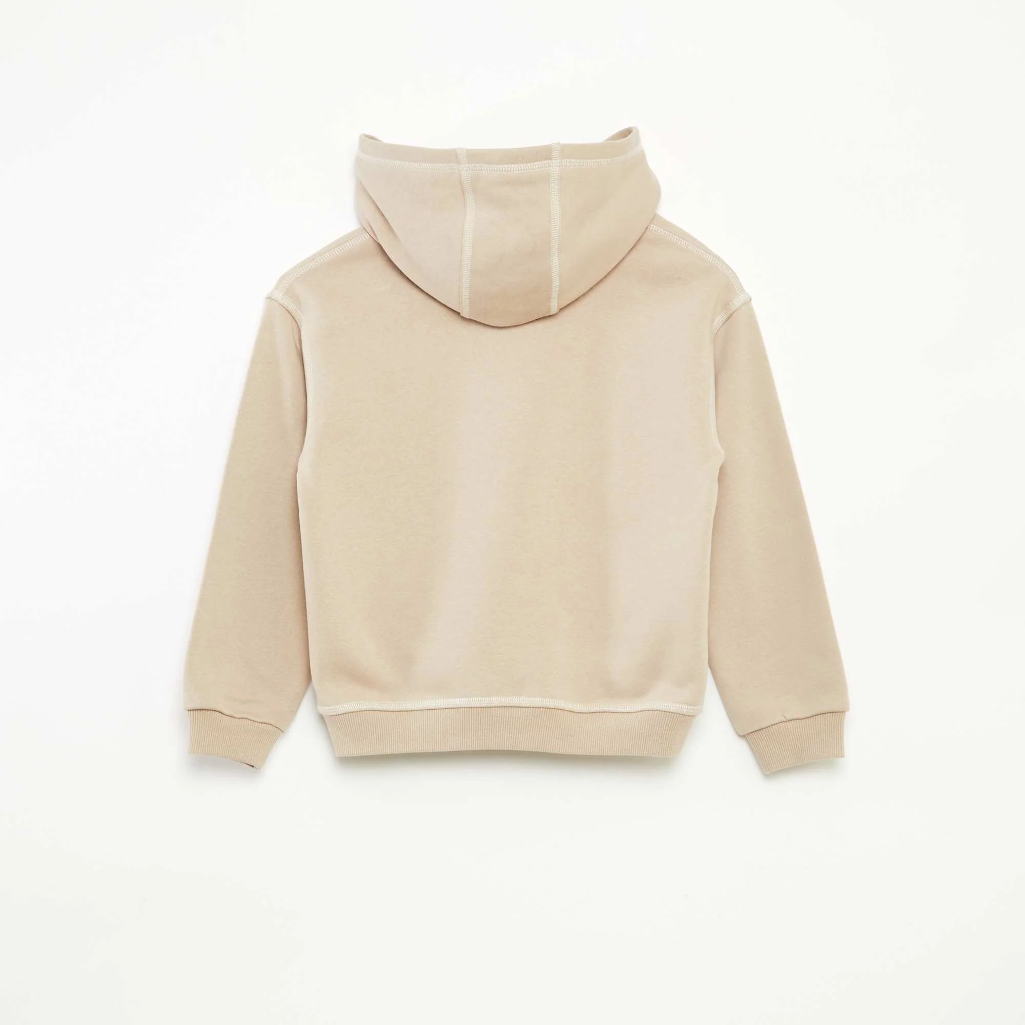 Printed Hoodie BEIGE - Image 4