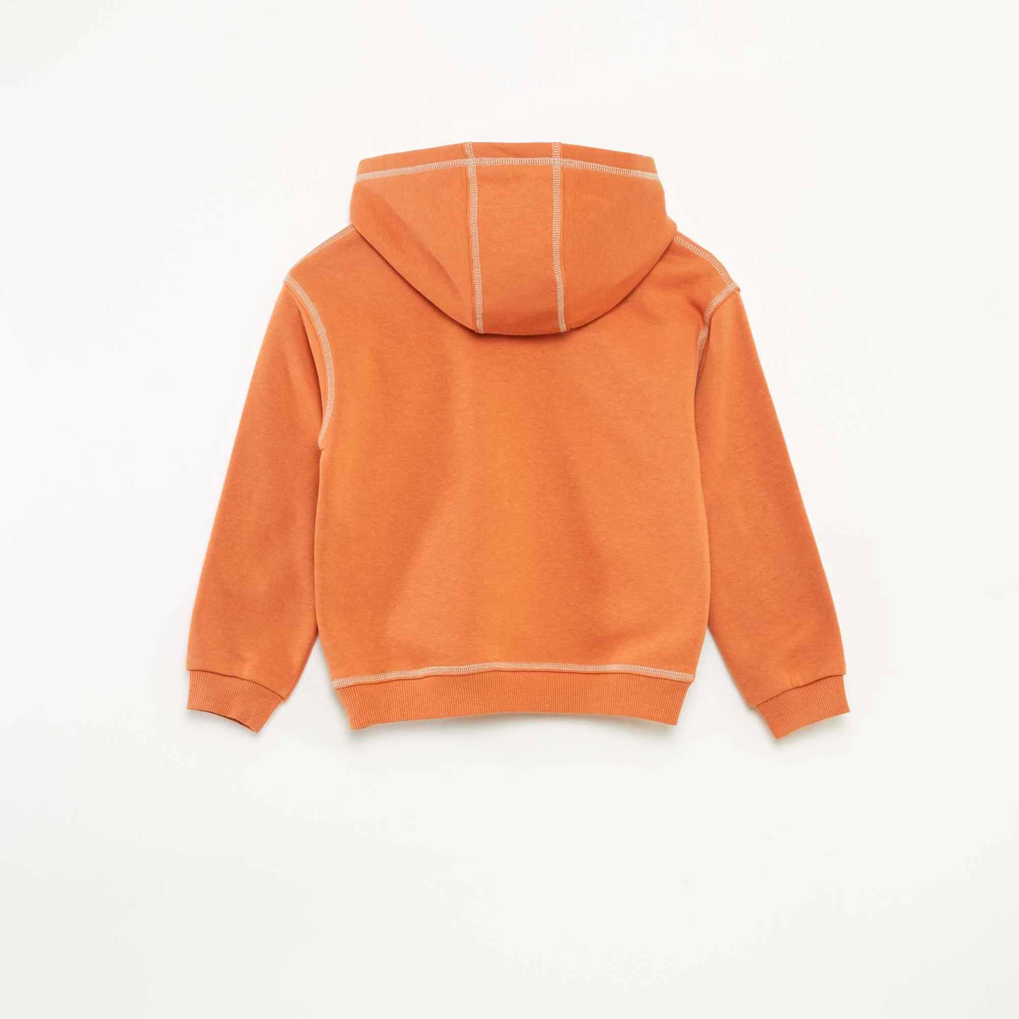 Printed Hoodie Sweatshirt ORANGE - Image 4