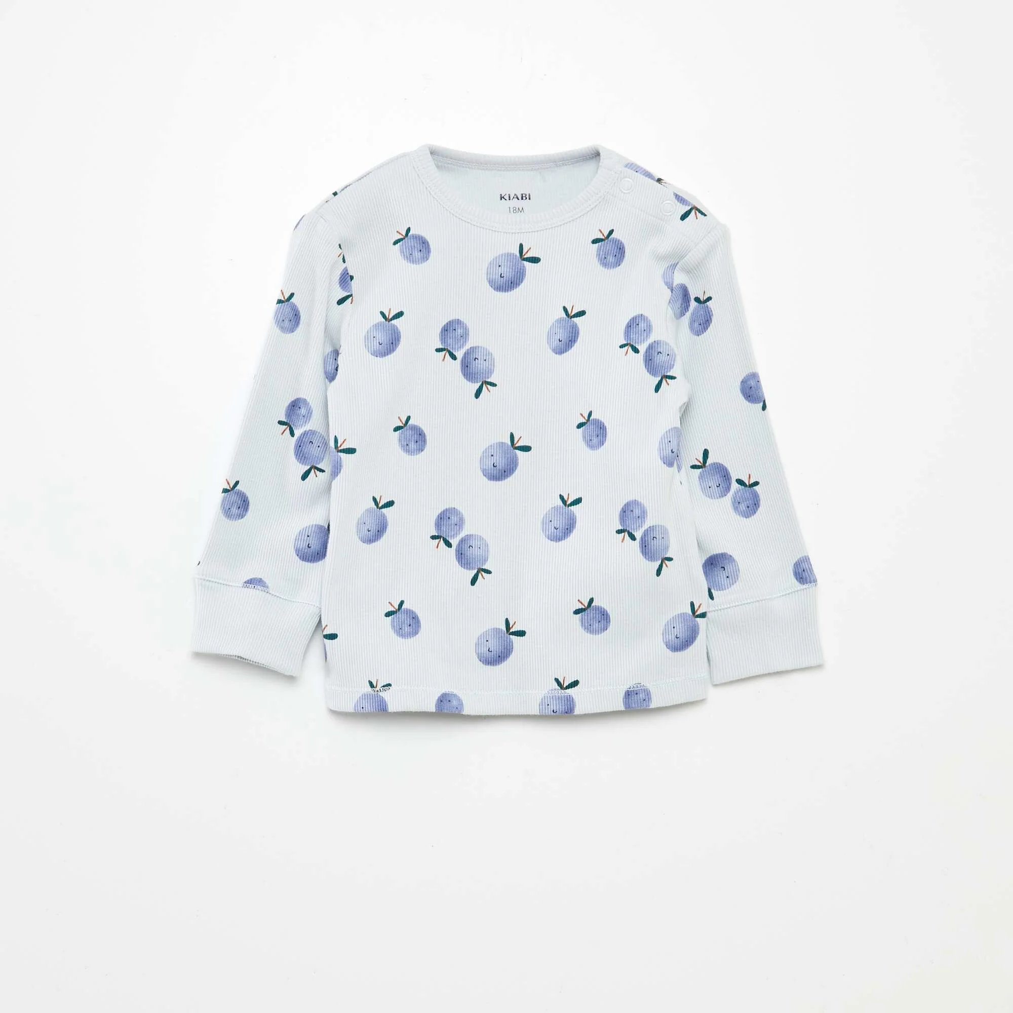 Printed knit pyjamas - 2-piece set BLUE - Image 3