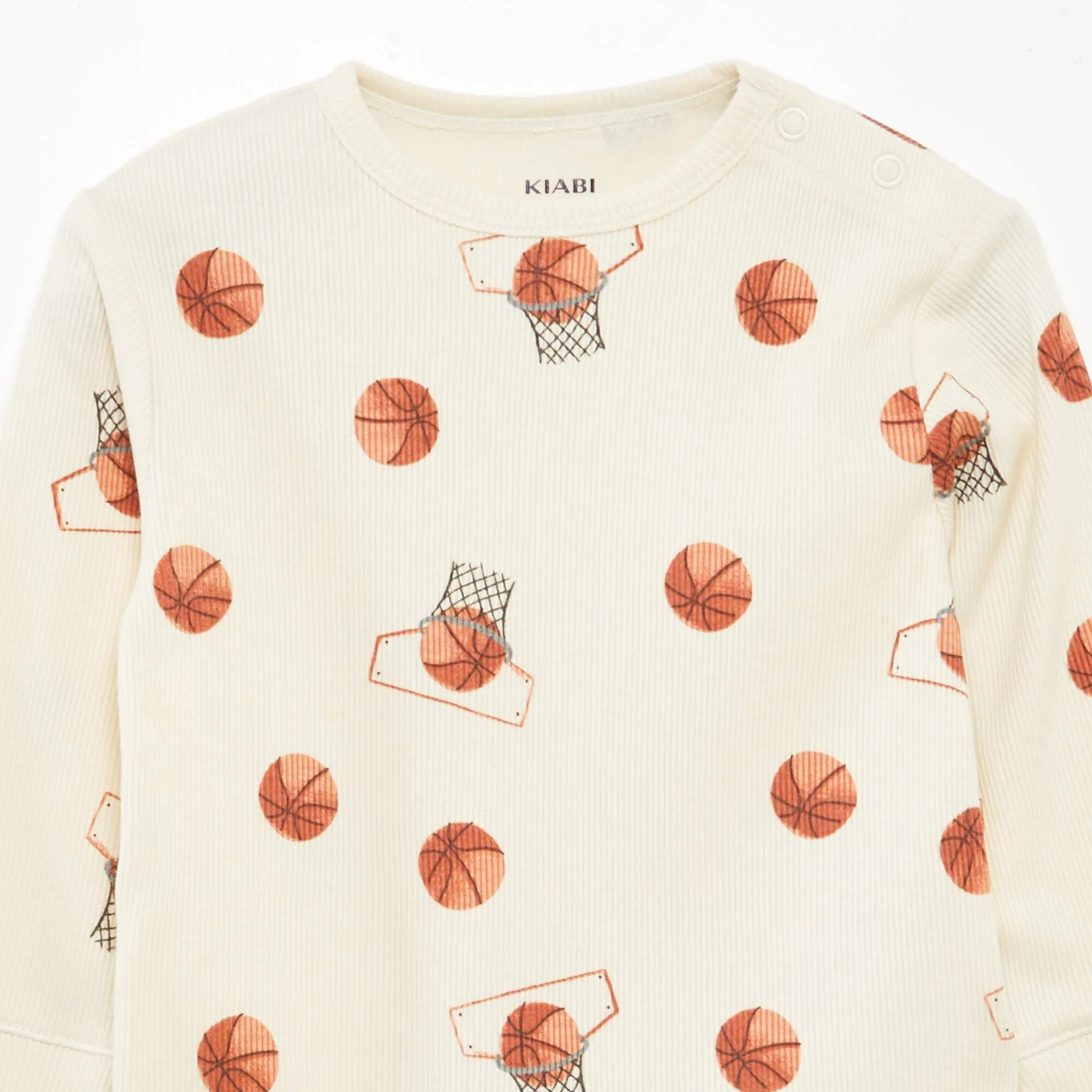 Printed knit pyjamas - 2-piece set WHITE - Image 2