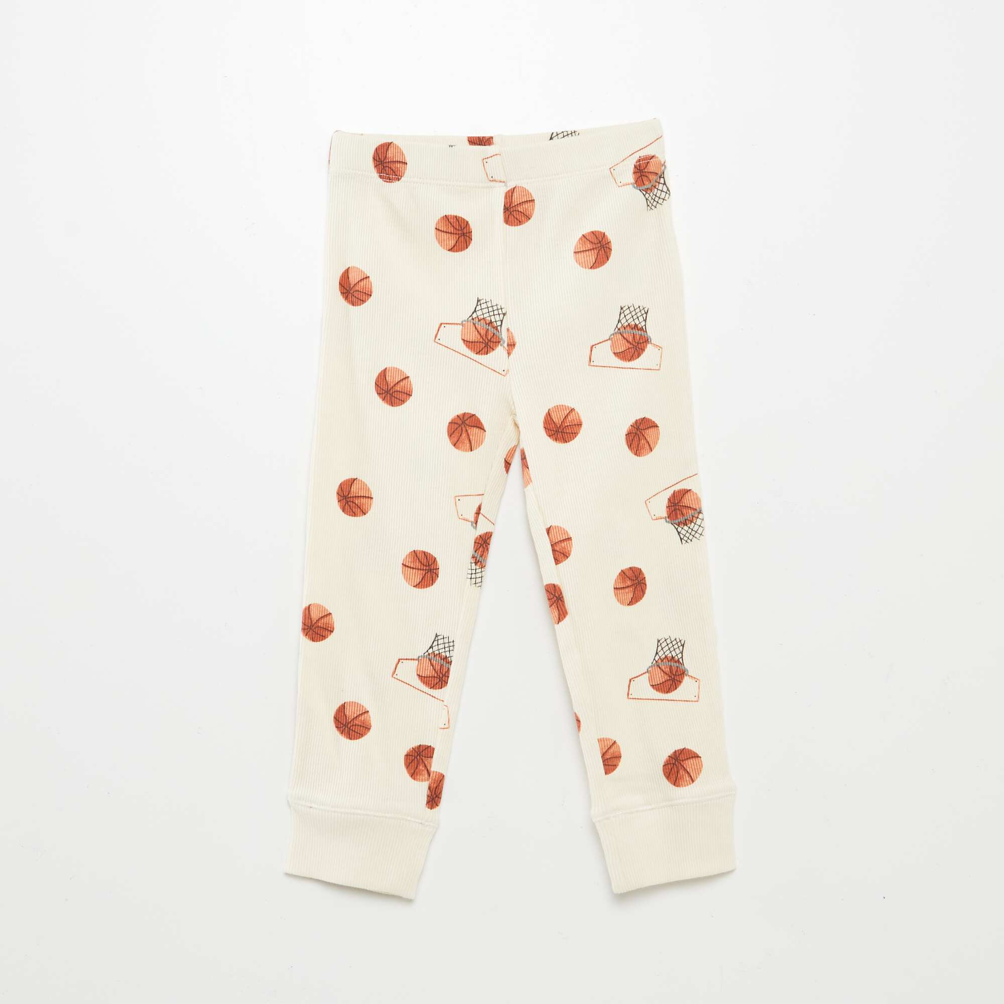 Printed knit pyjamas - 2-piece set WHITE - Image 4