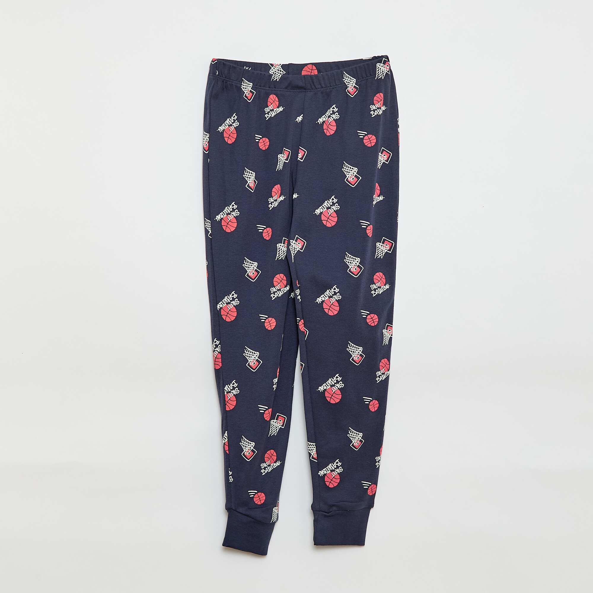 Printed Long Pajama Set - 2 pieces BLUE - Image 4