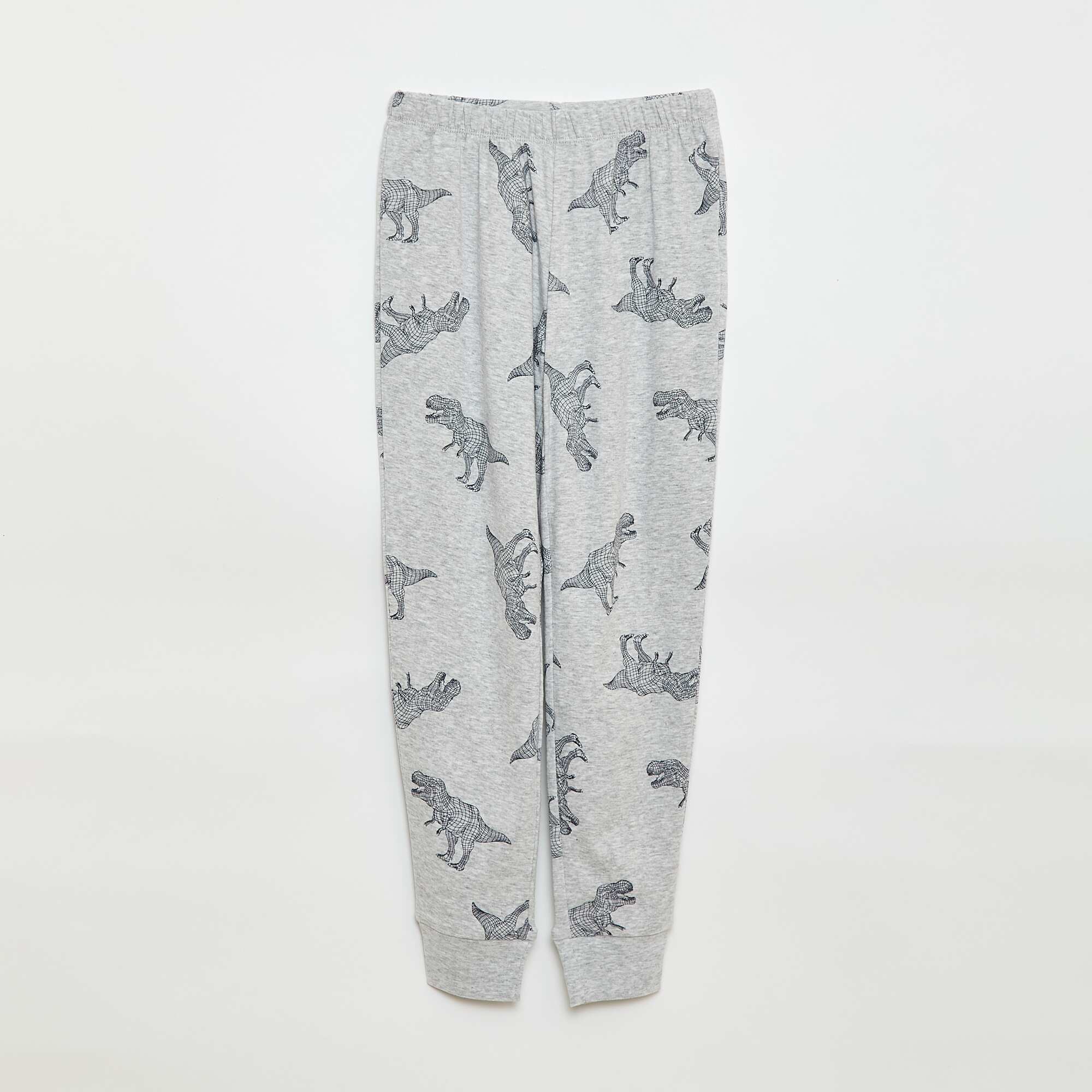 Printed Long Pyjama Set - 2 pieces GREEN - Image 4
