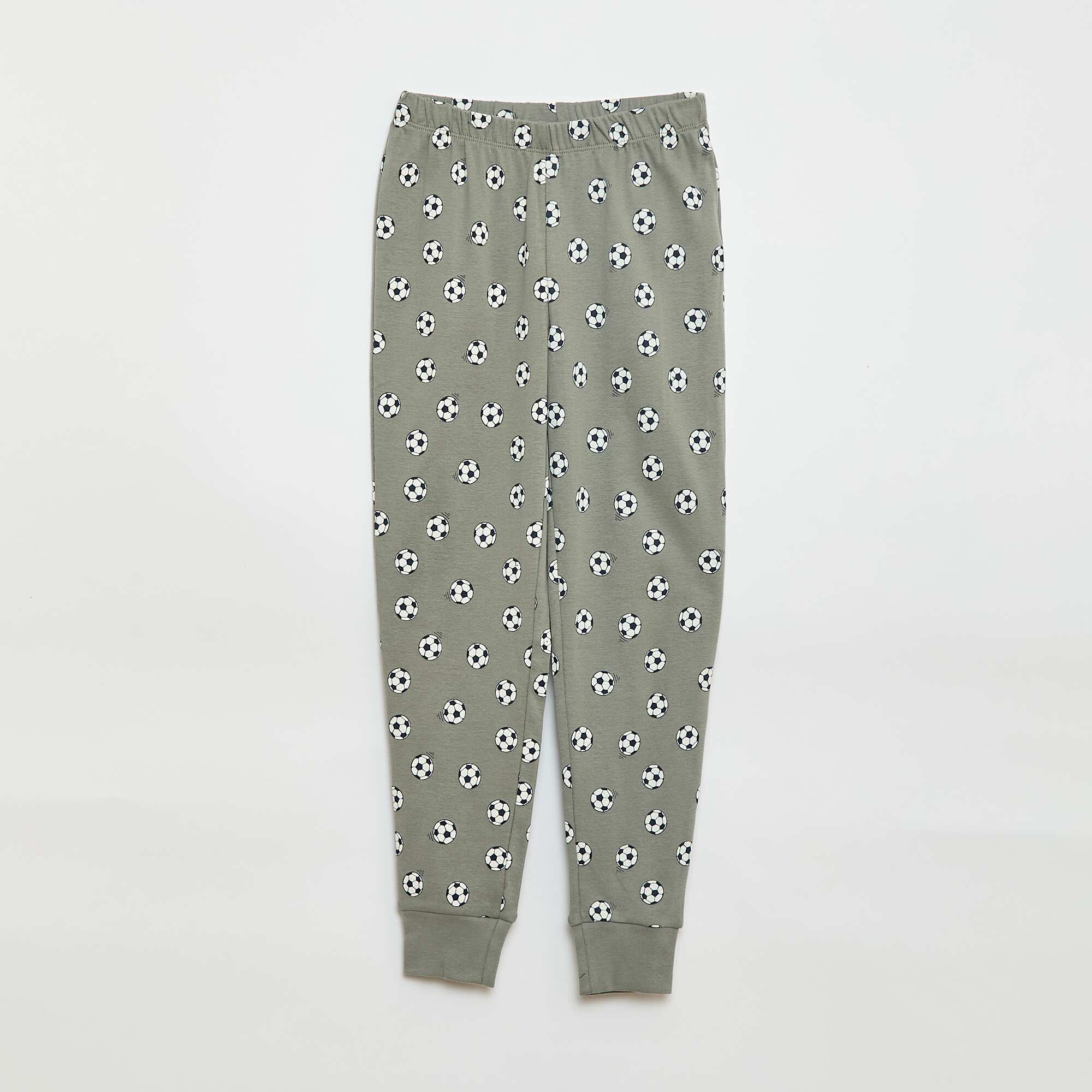Printed Long Pyjama Set - 2 pieces GREY - Image 4