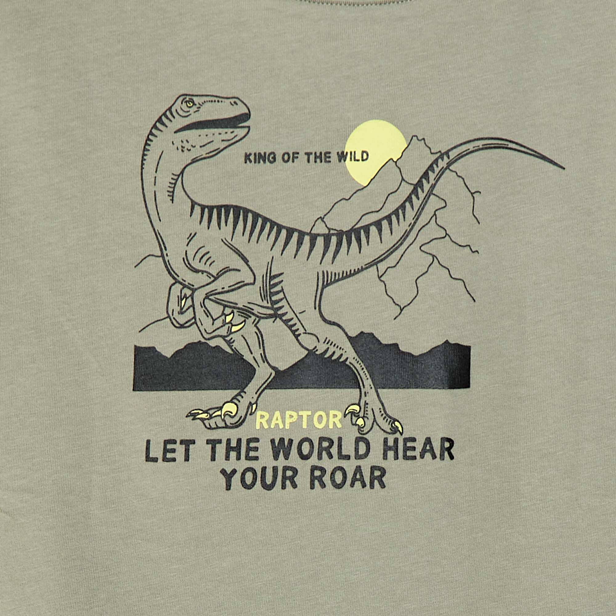 Printed long-sleeved T-shirt GREEN - Image 2