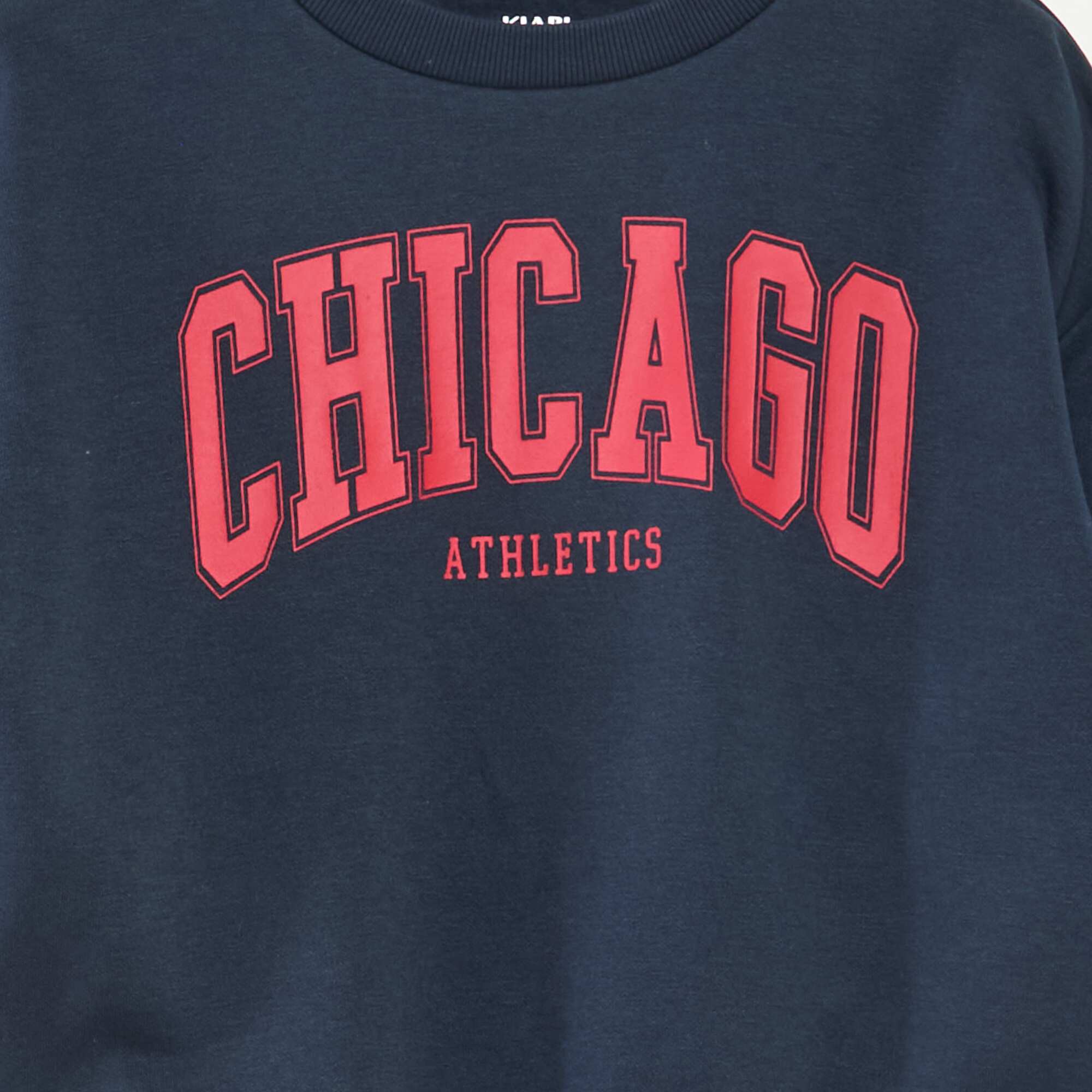 Printed loose-fit sweatshirt BLUE - Image 2